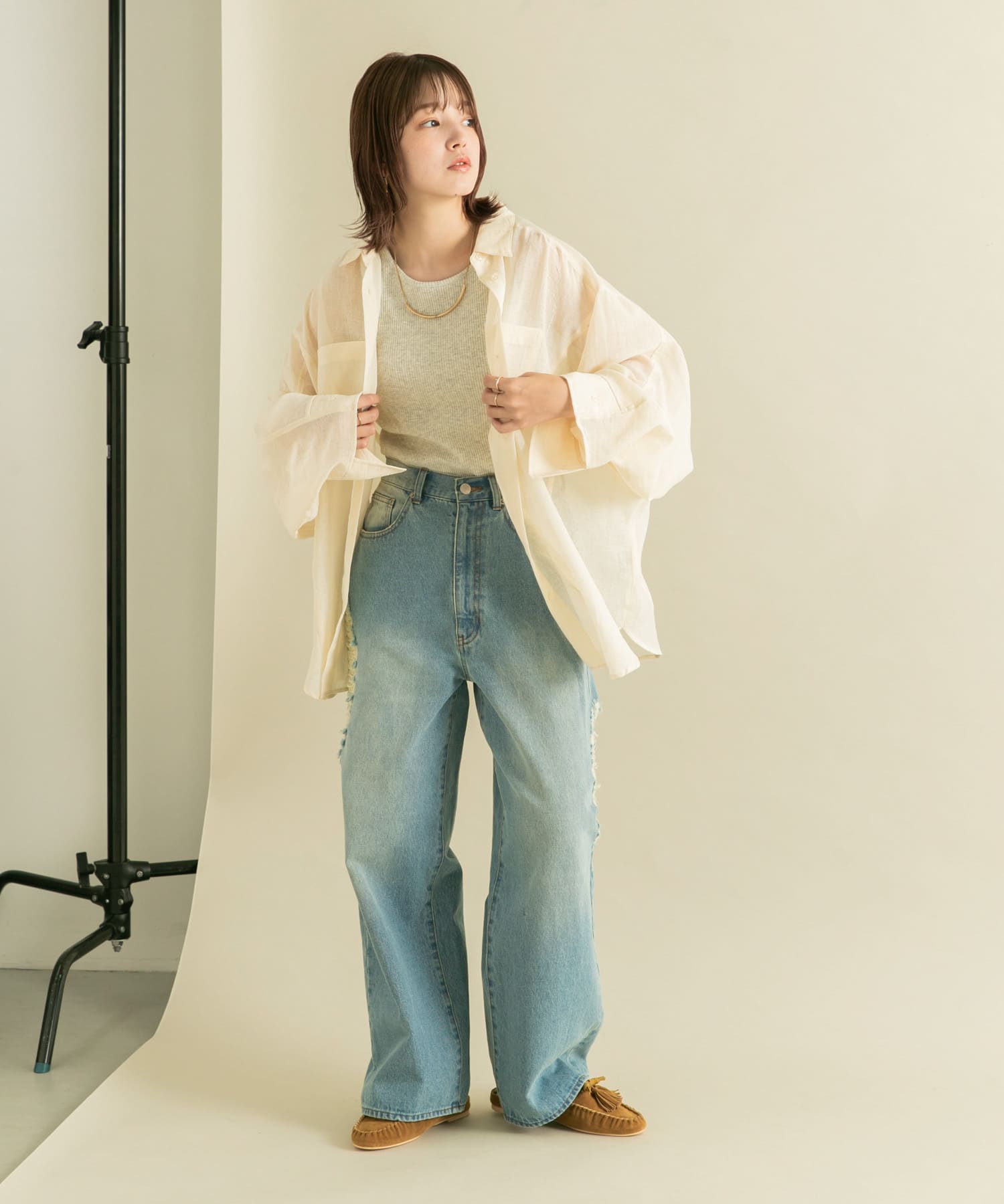 身長：160cm サイズ：one