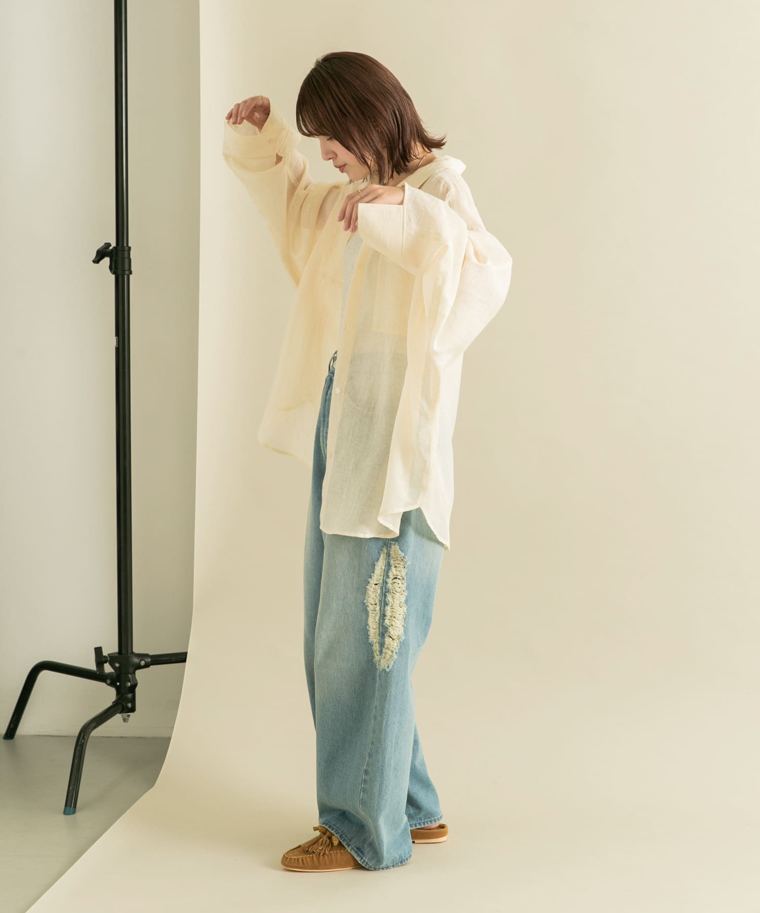 身長：160cm サイズ：one