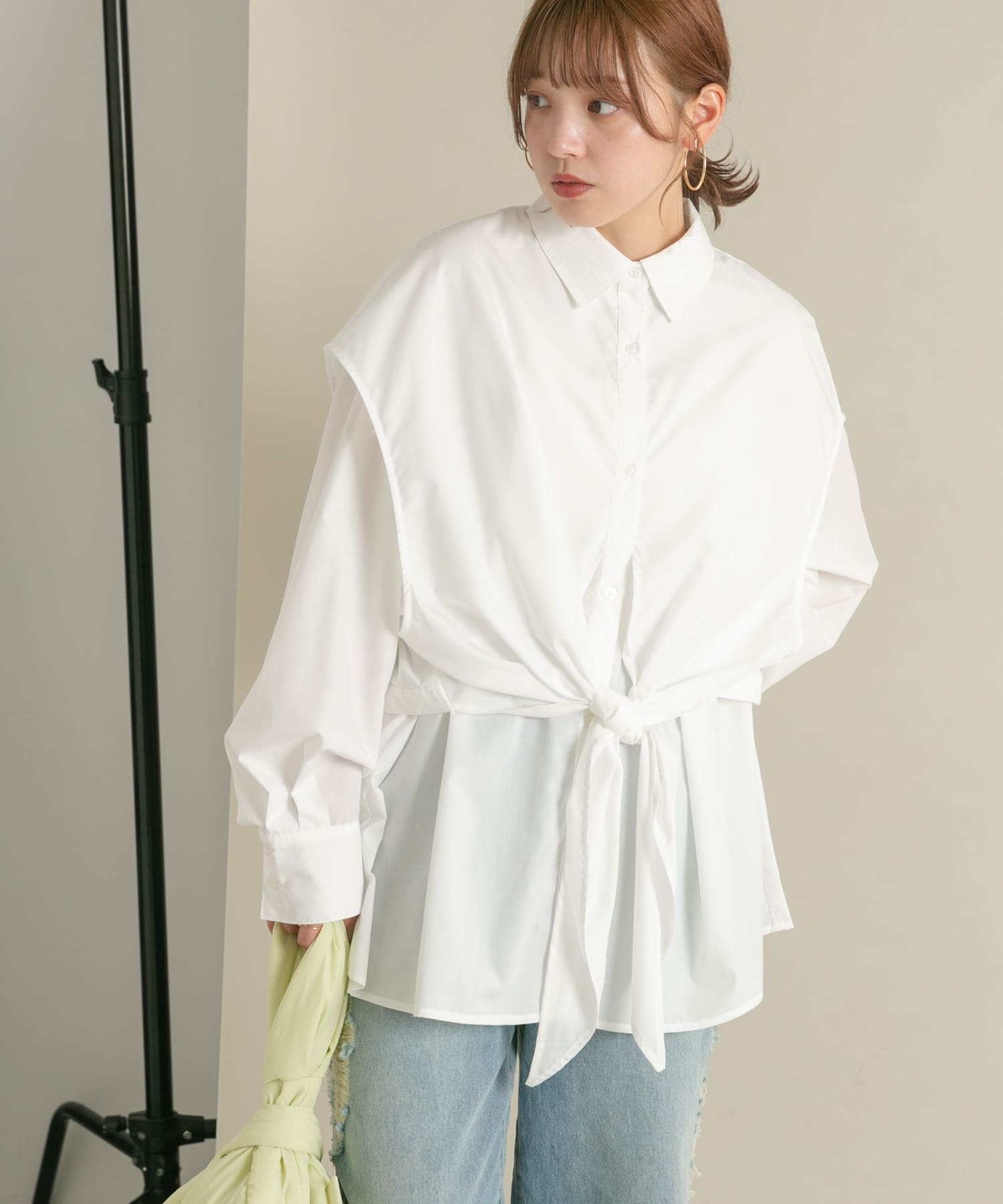 身長：160cm サイズ：one