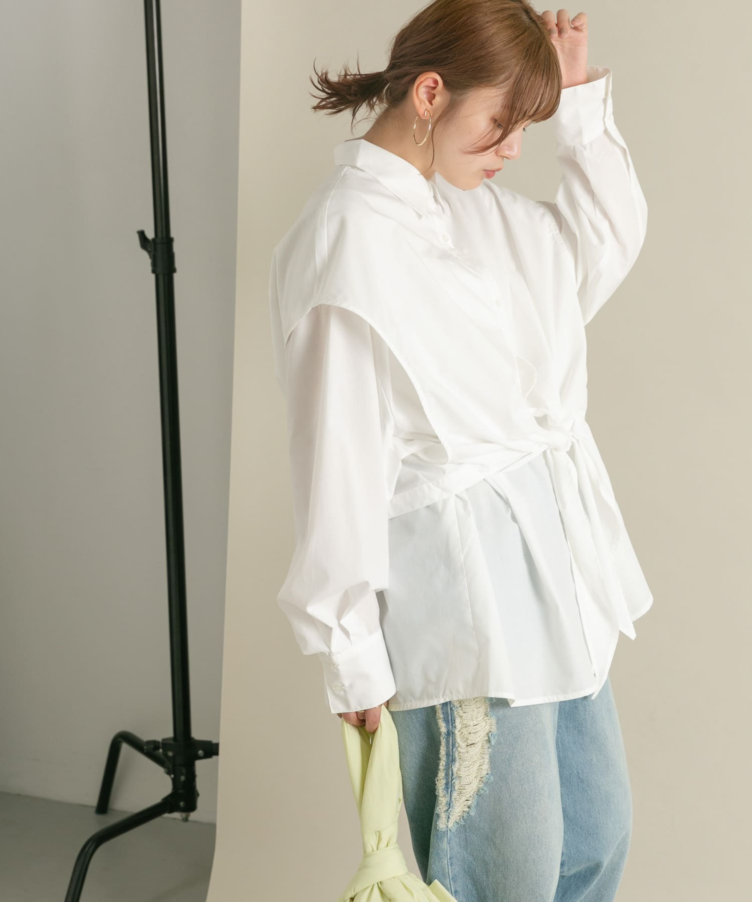 身長：160cm サイズ：one