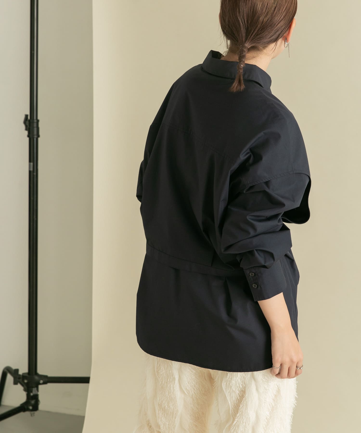 身長：160cm サイズ：one