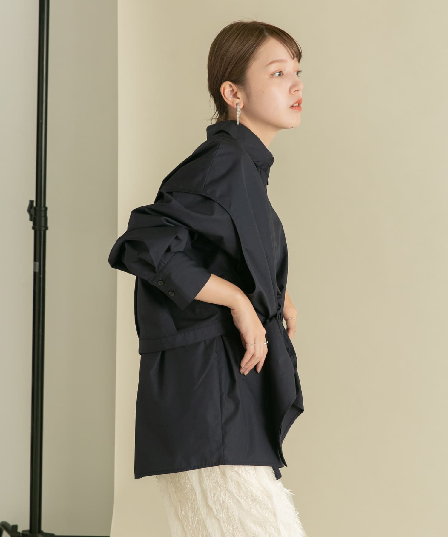 身長：160cm サイズ：one