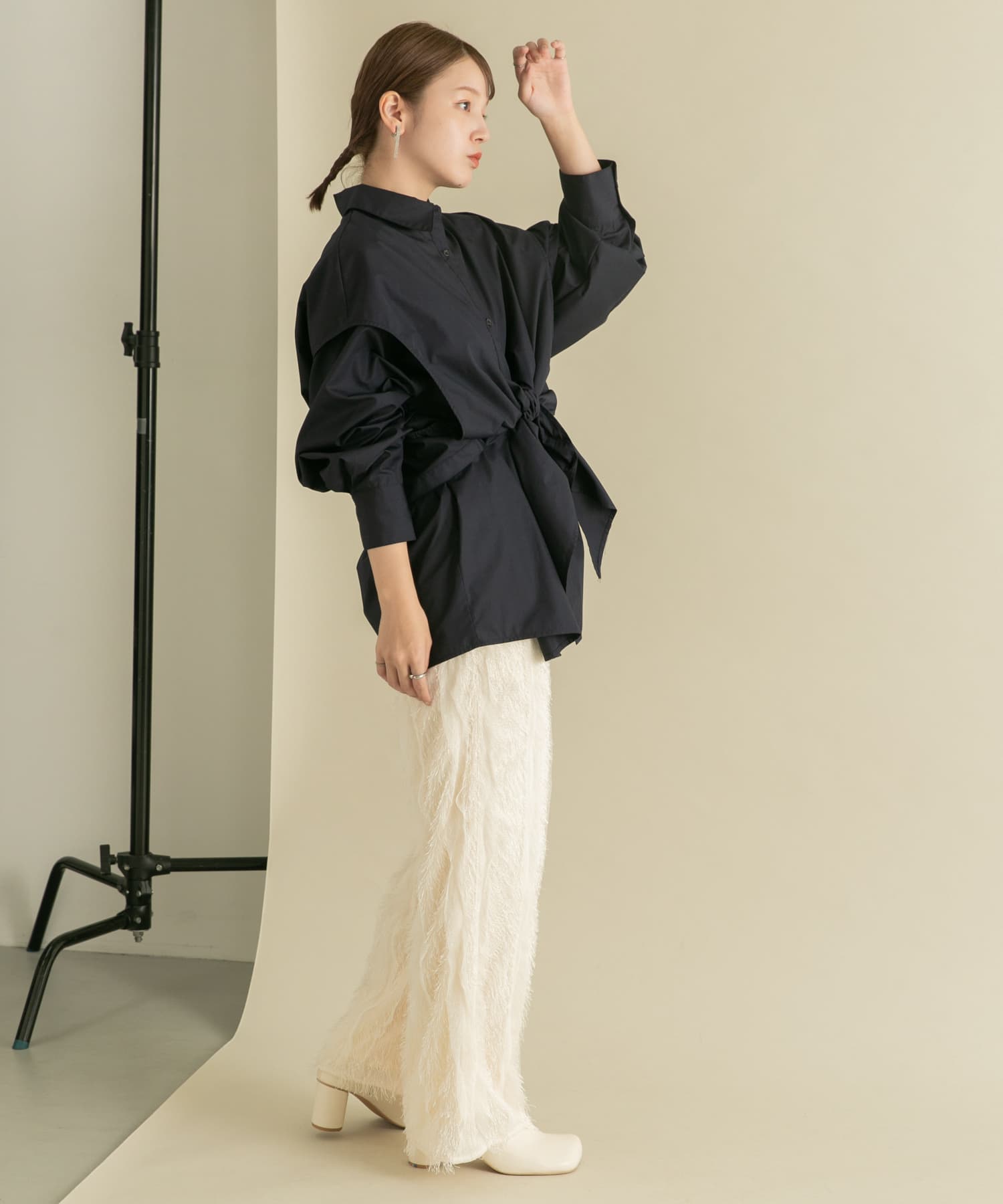 身長：160cm サイズ：one