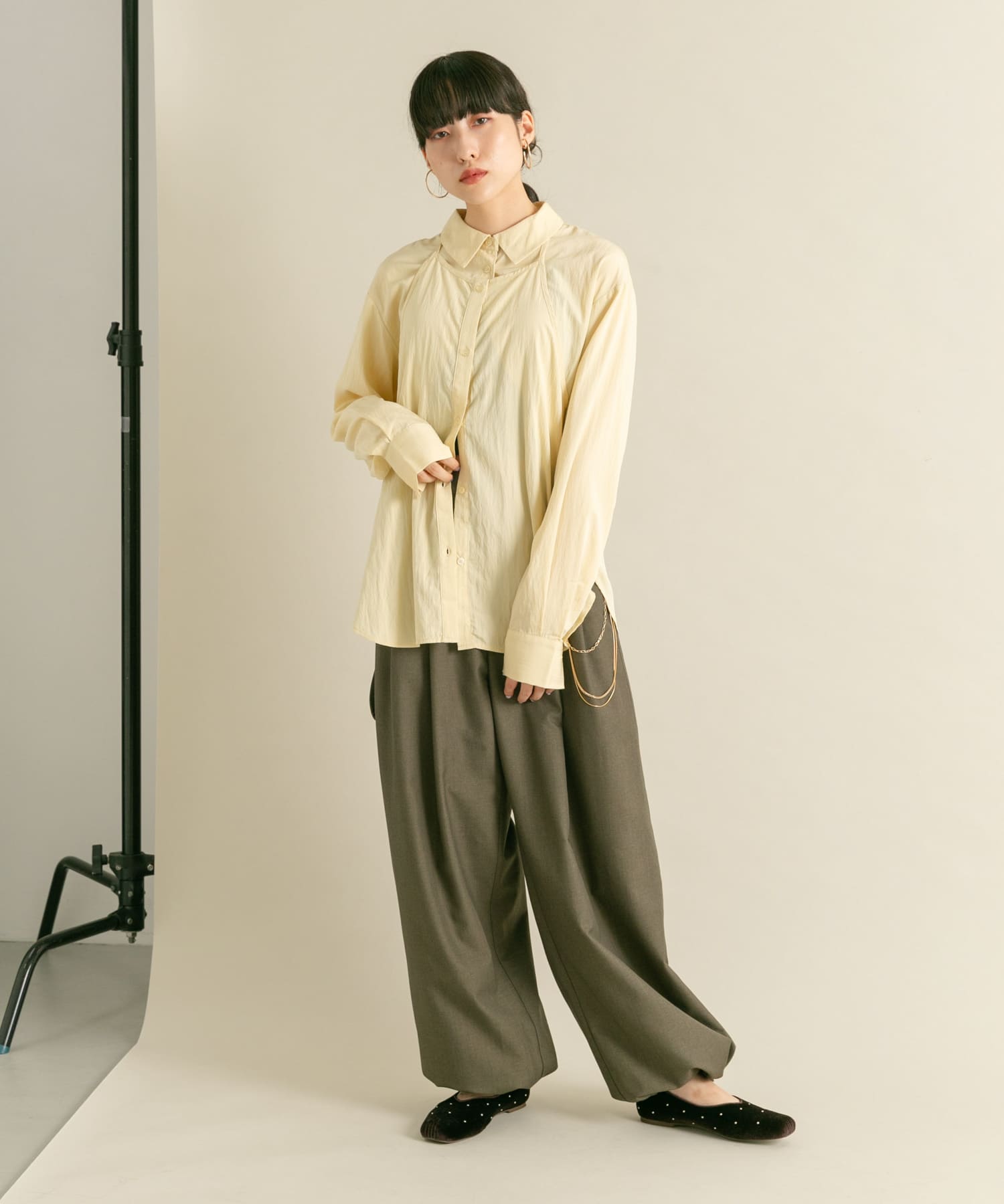 身長：160cm サイズ：one