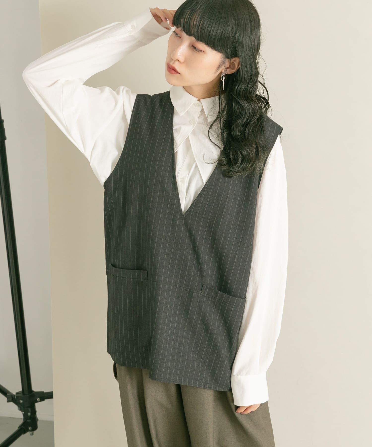 身長：160cm サイズ：one