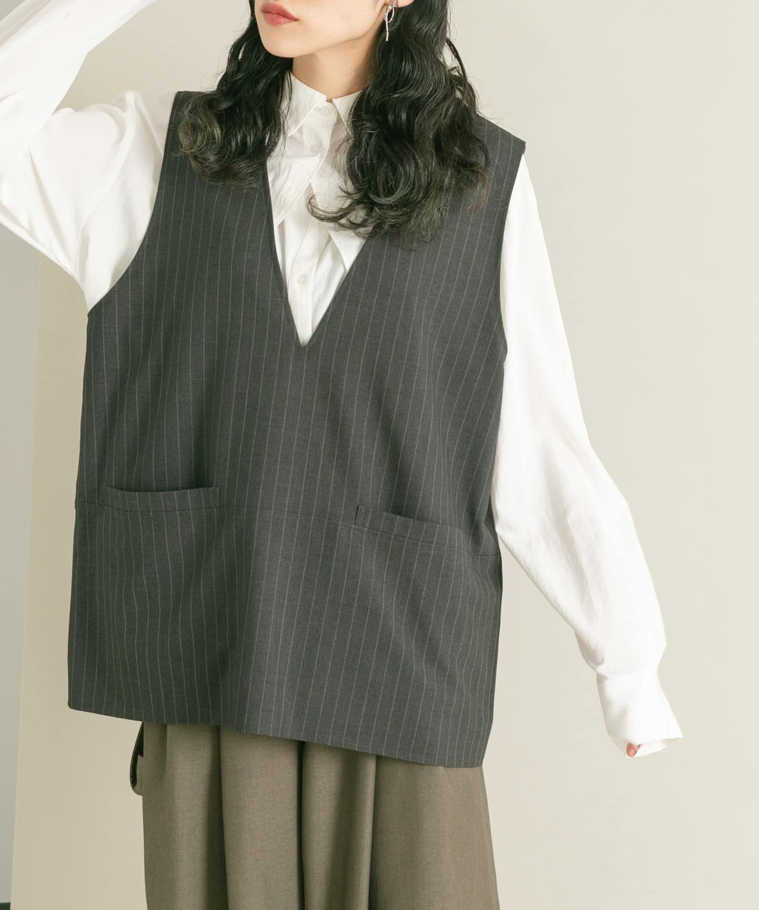 身長：160cm サイズ：one