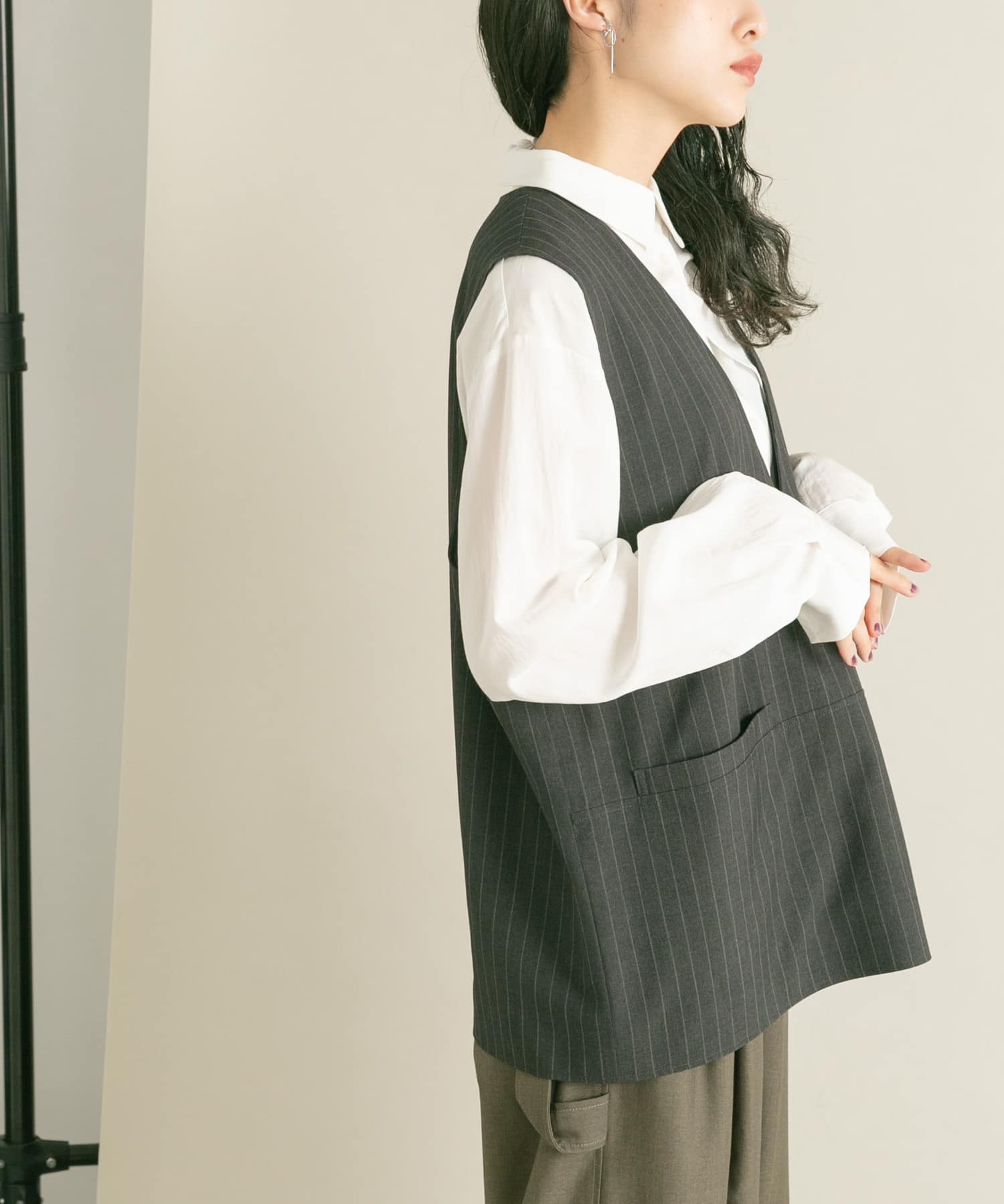 身長：160cm サイズ：one