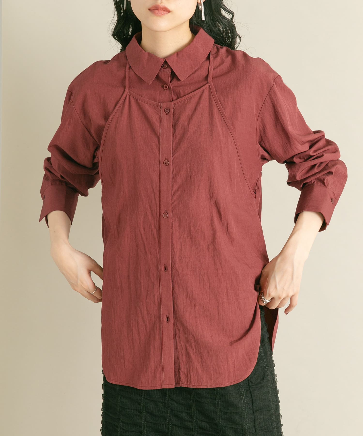 身長：160cm サイズ：one