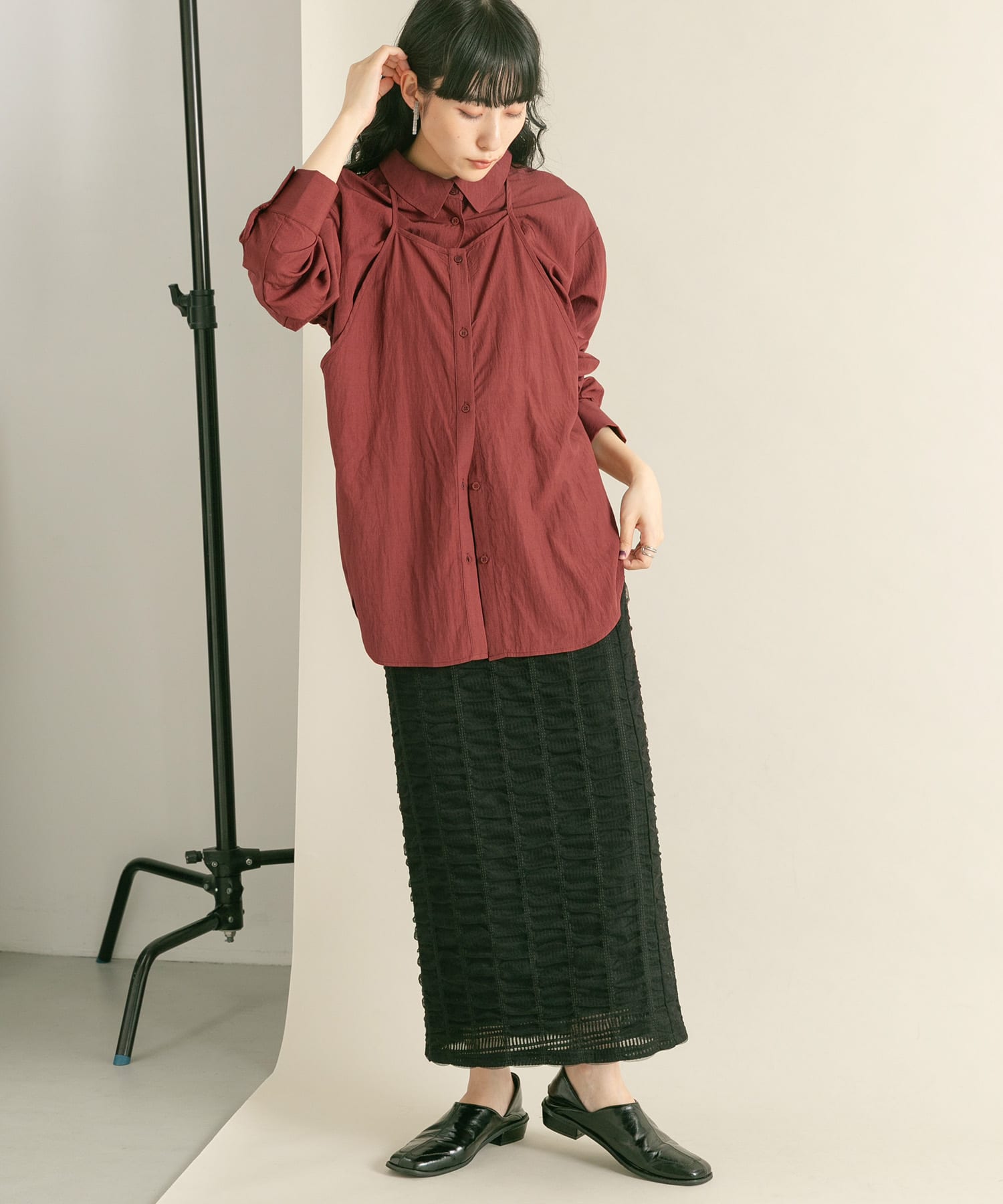 身長：160cm サイズ：one