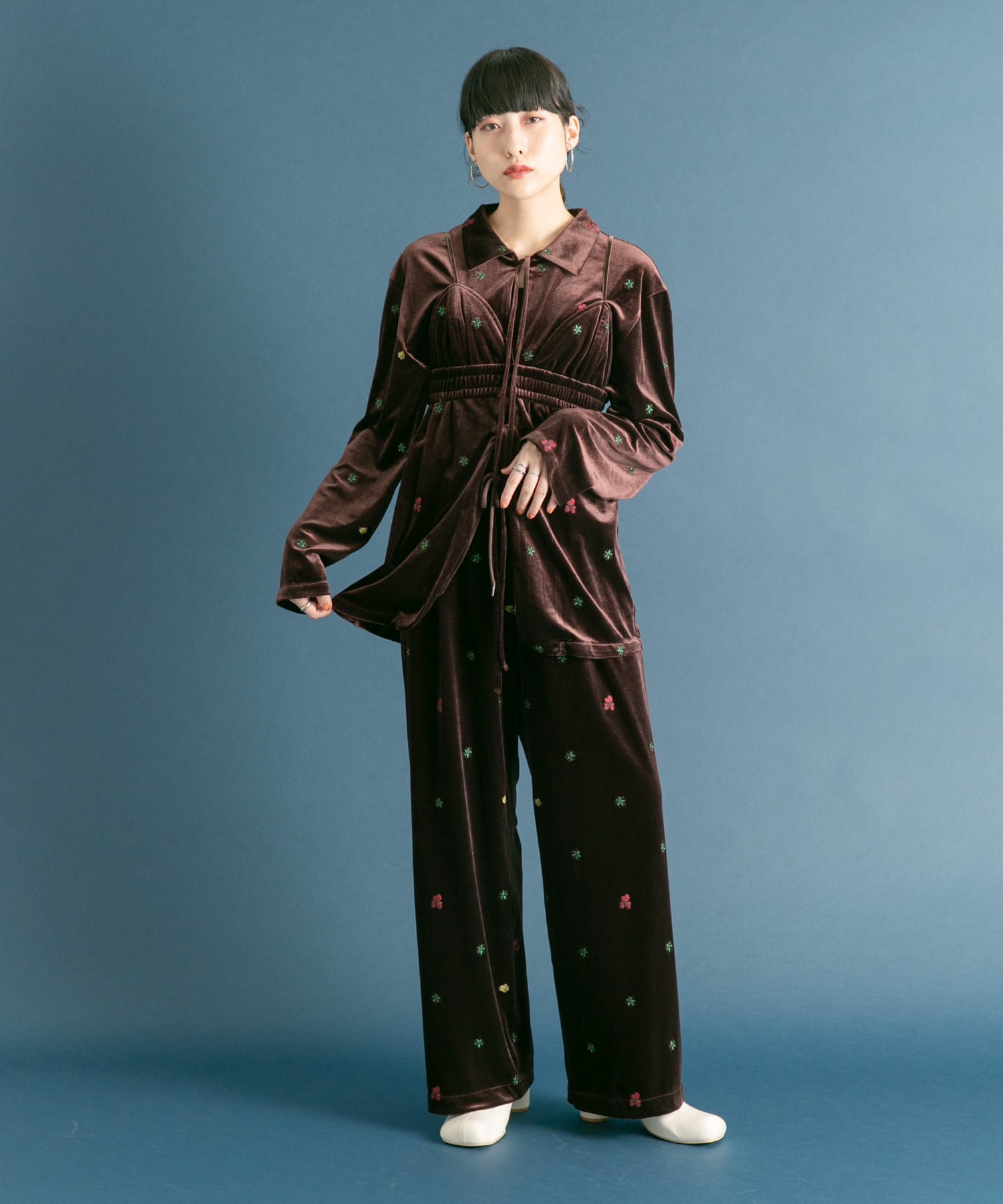 身長：160cm サイズ：one