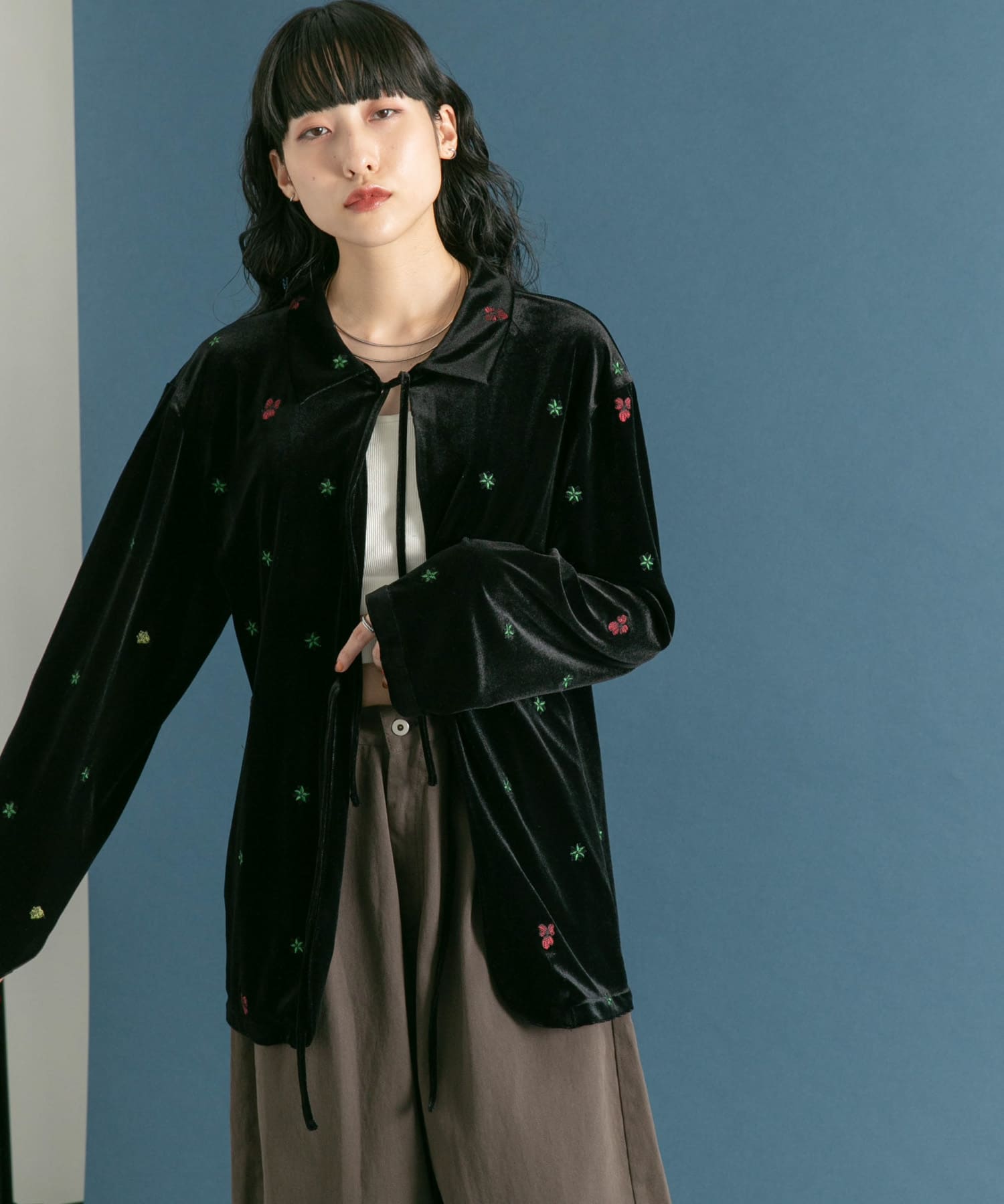 身長：160cm サイズ：one
