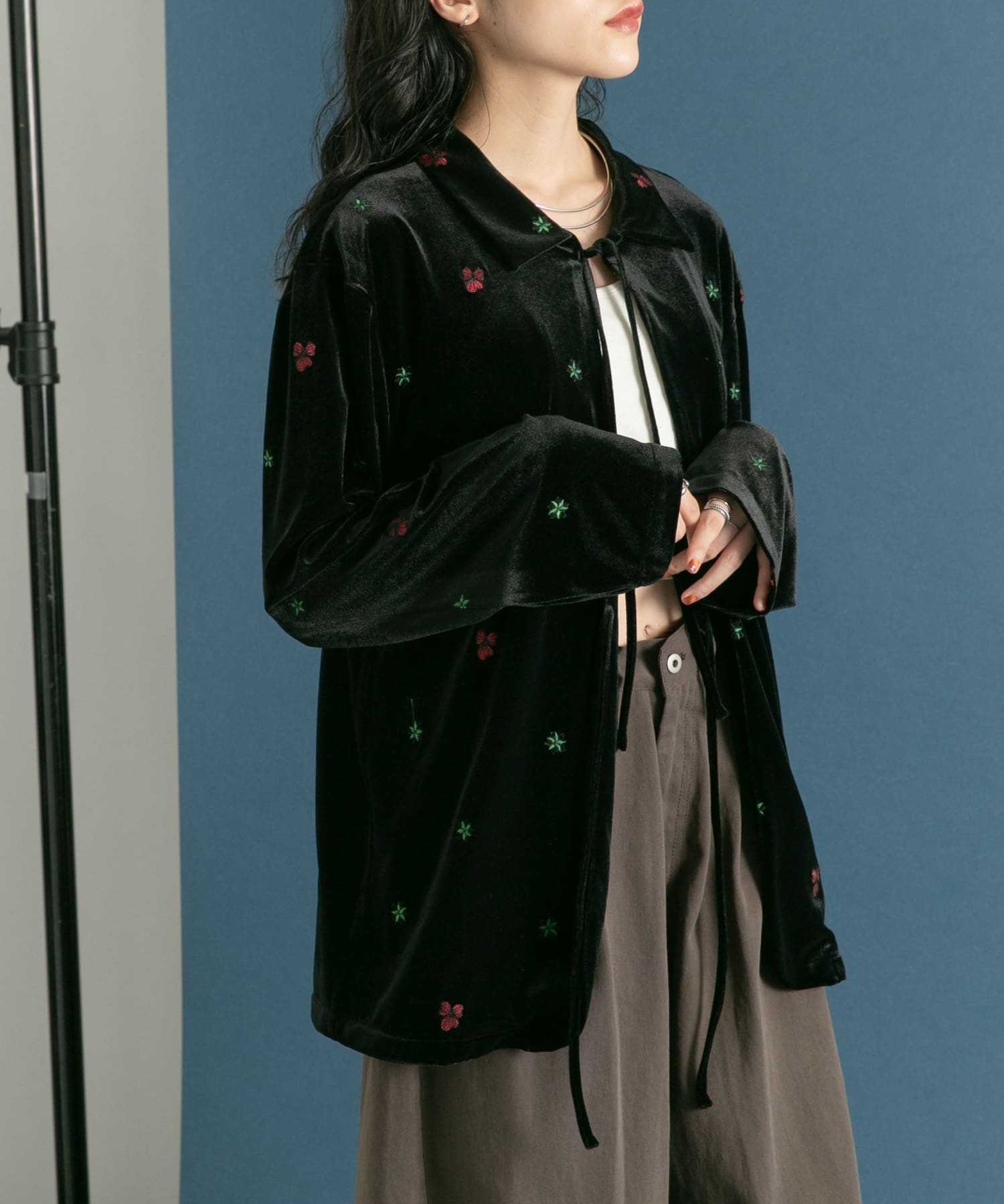 身長：160cm サイズ：one
