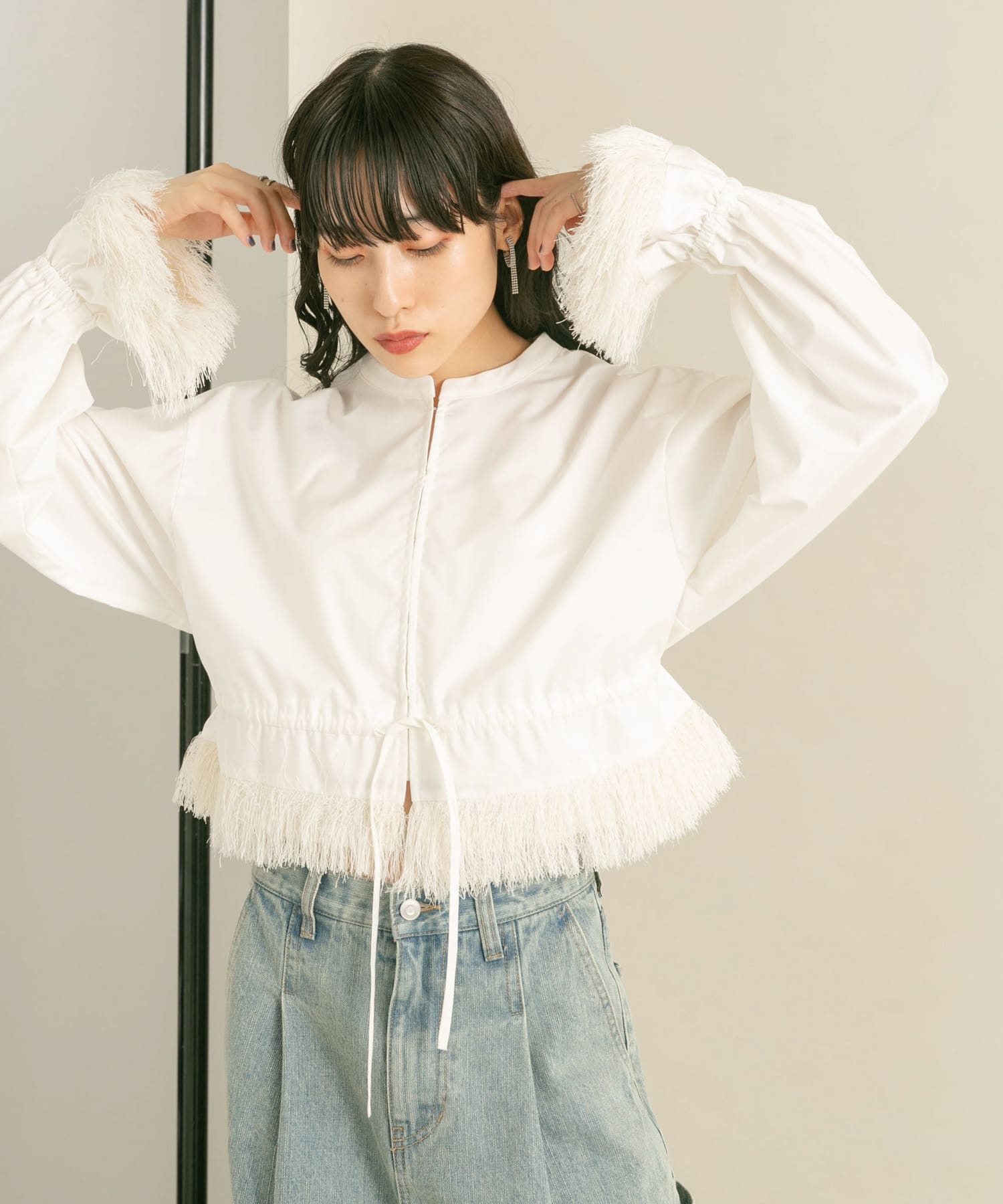 身長：160cm サイズ：one