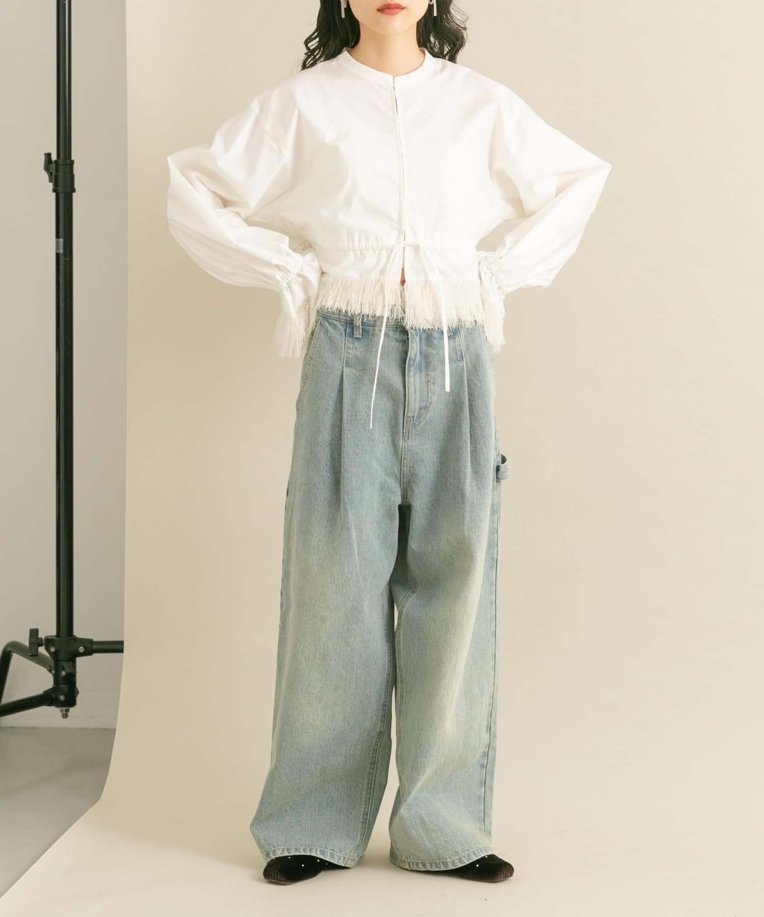 身長：160cm サイズ：one