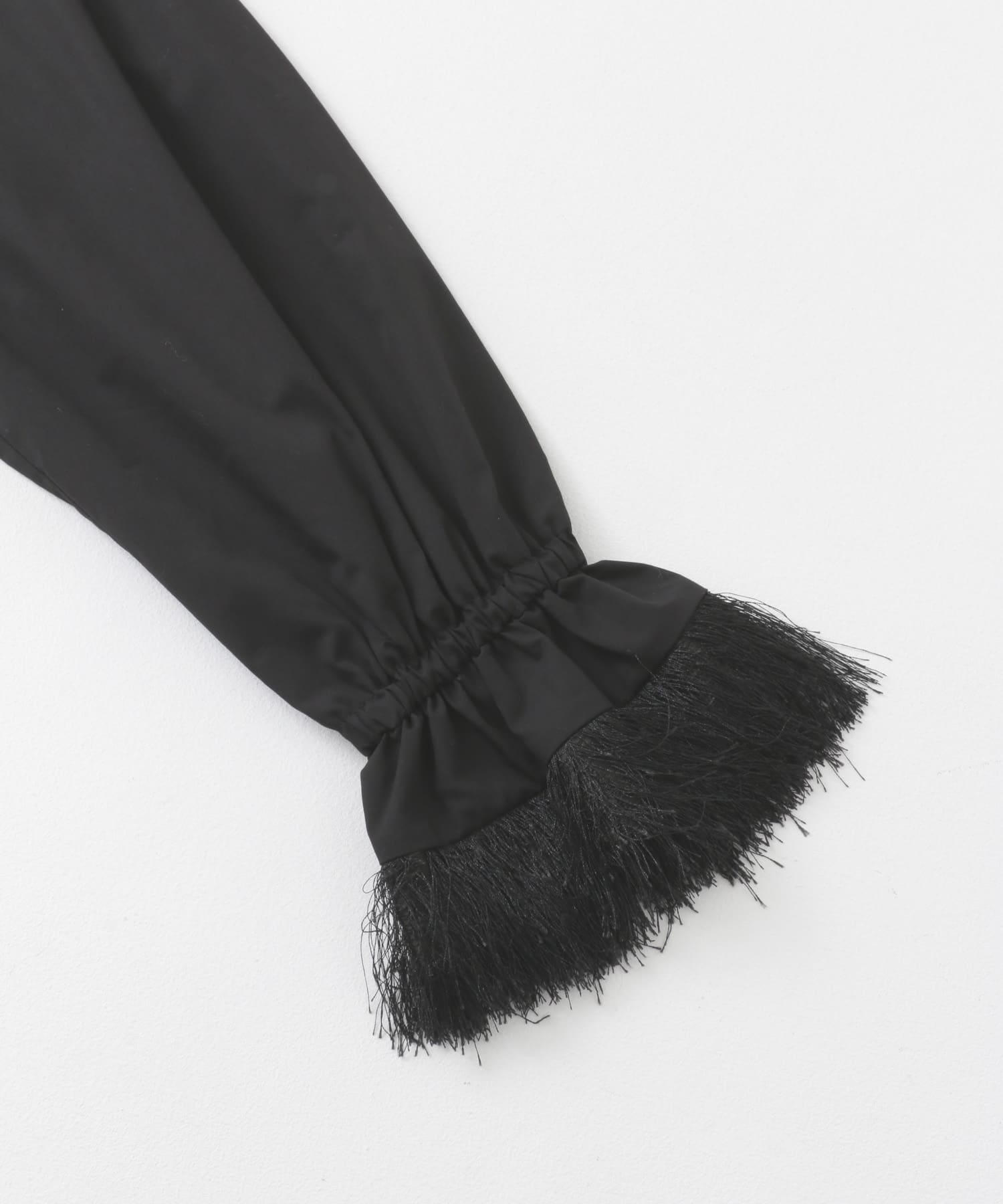 フリンジドッキングシャツ BLACK one