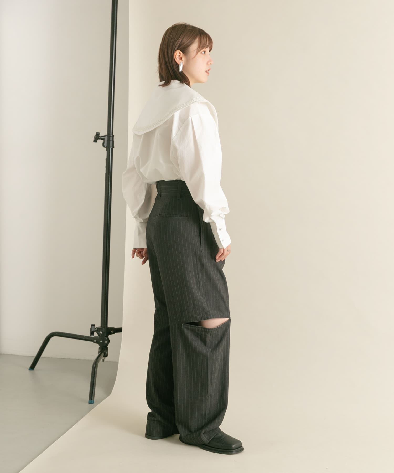 ニースリット2WAYパンツ GRAY st 36
