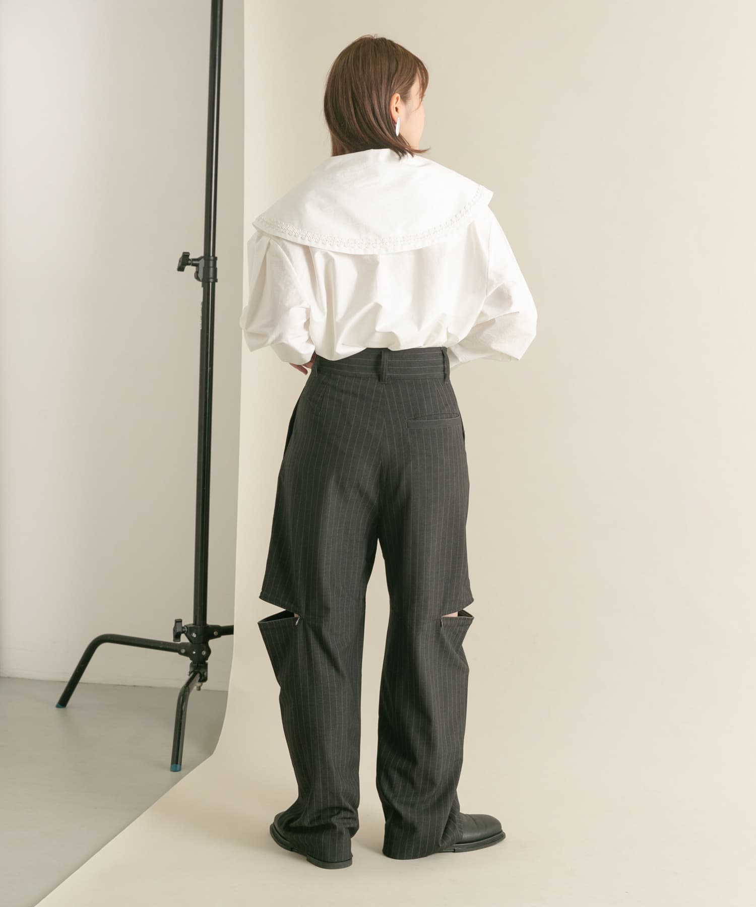 ニースリット2WAYパンツ GRAY st 36