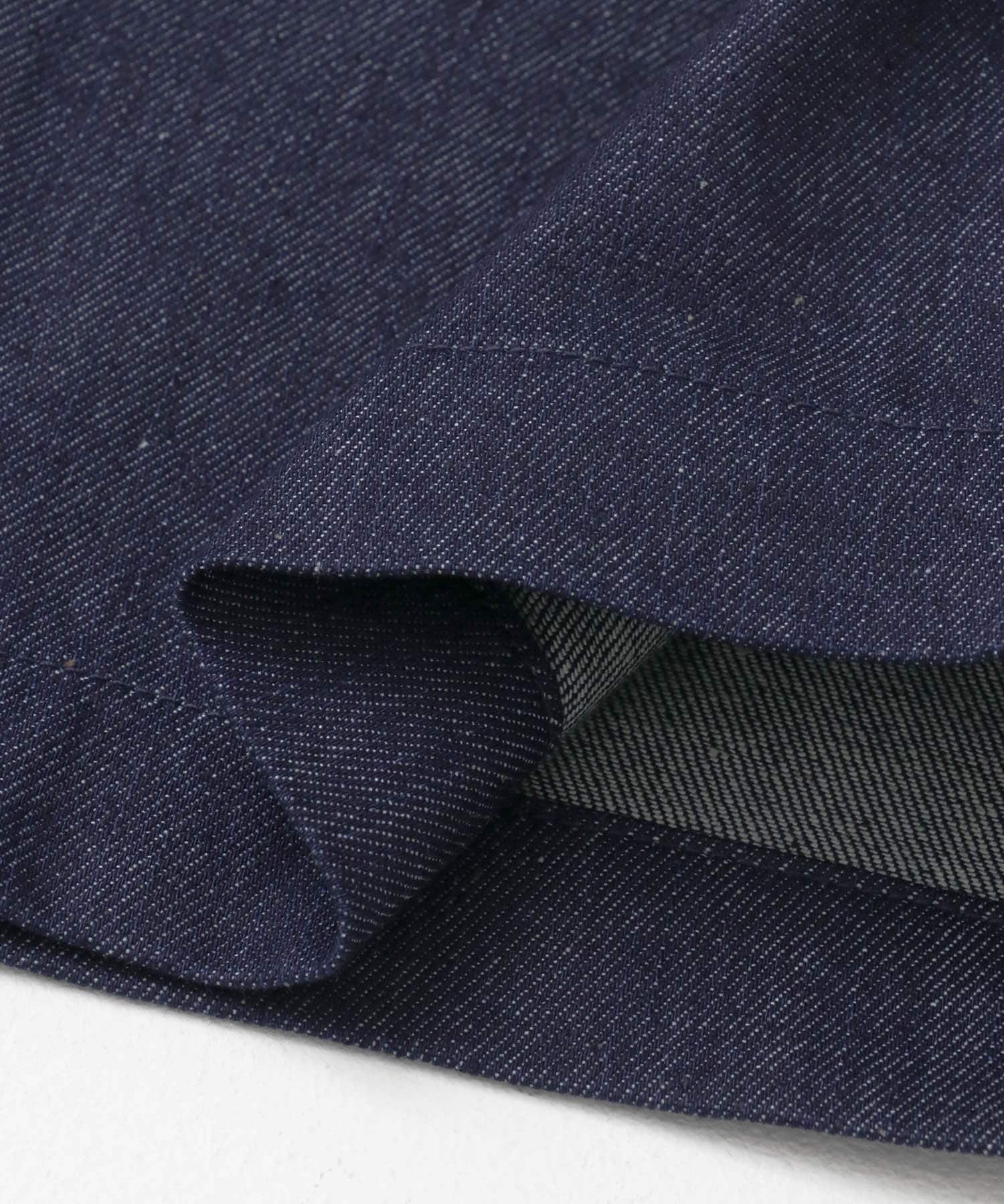 『2サイズ展開』タックコクーンデニム NAVY 36