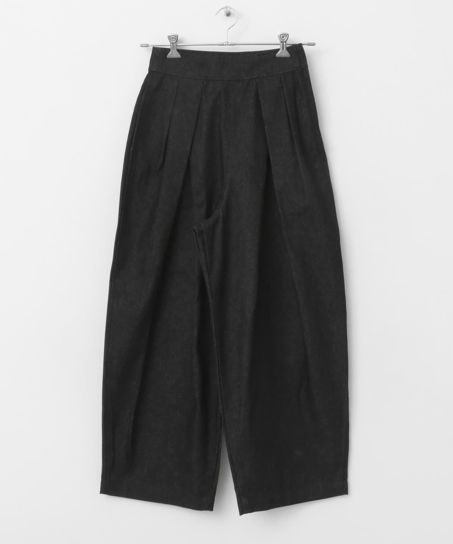 『2サイズ展開』タックコクーンデニム BLACK 36