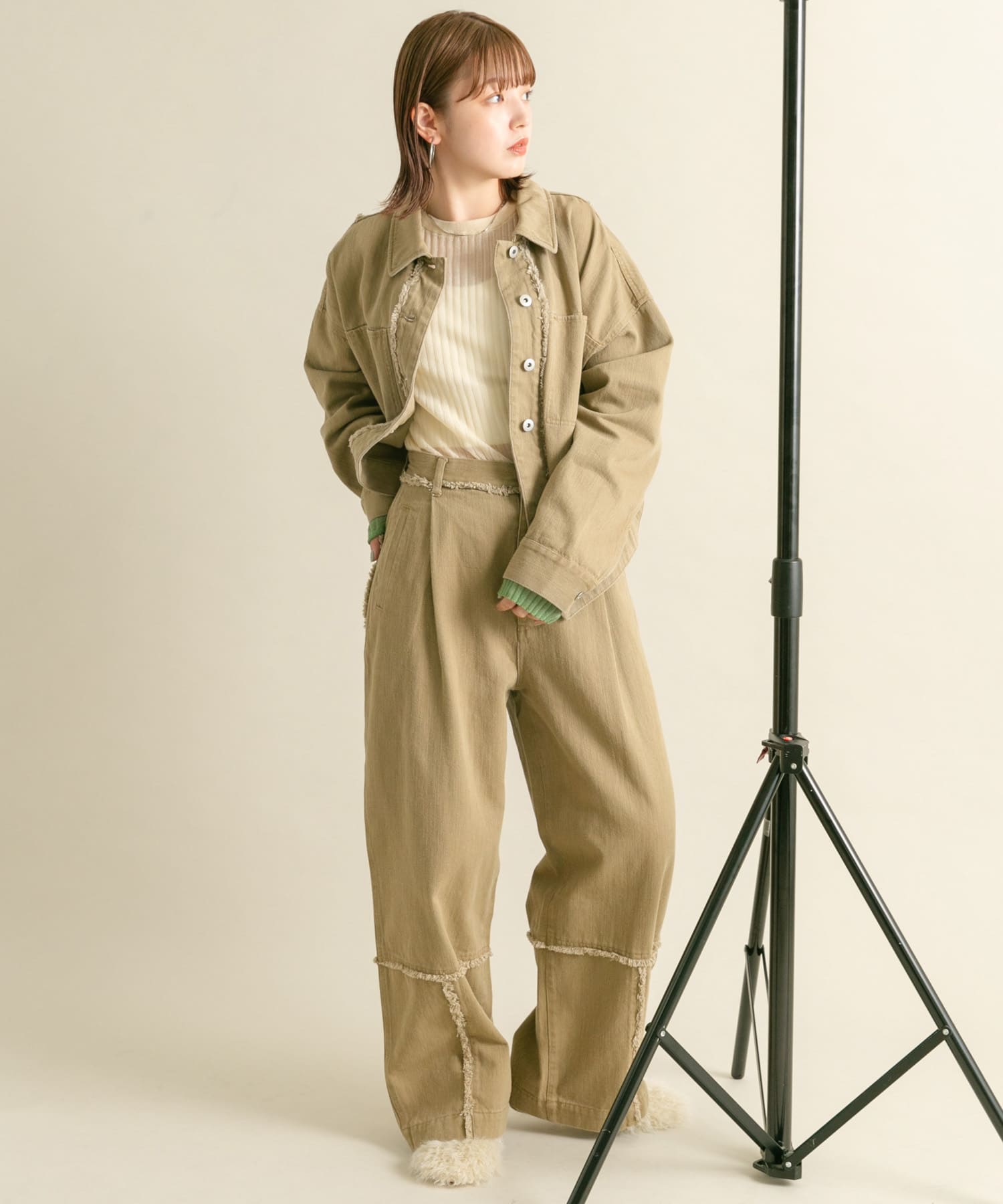 身長：160cm サイズ：one