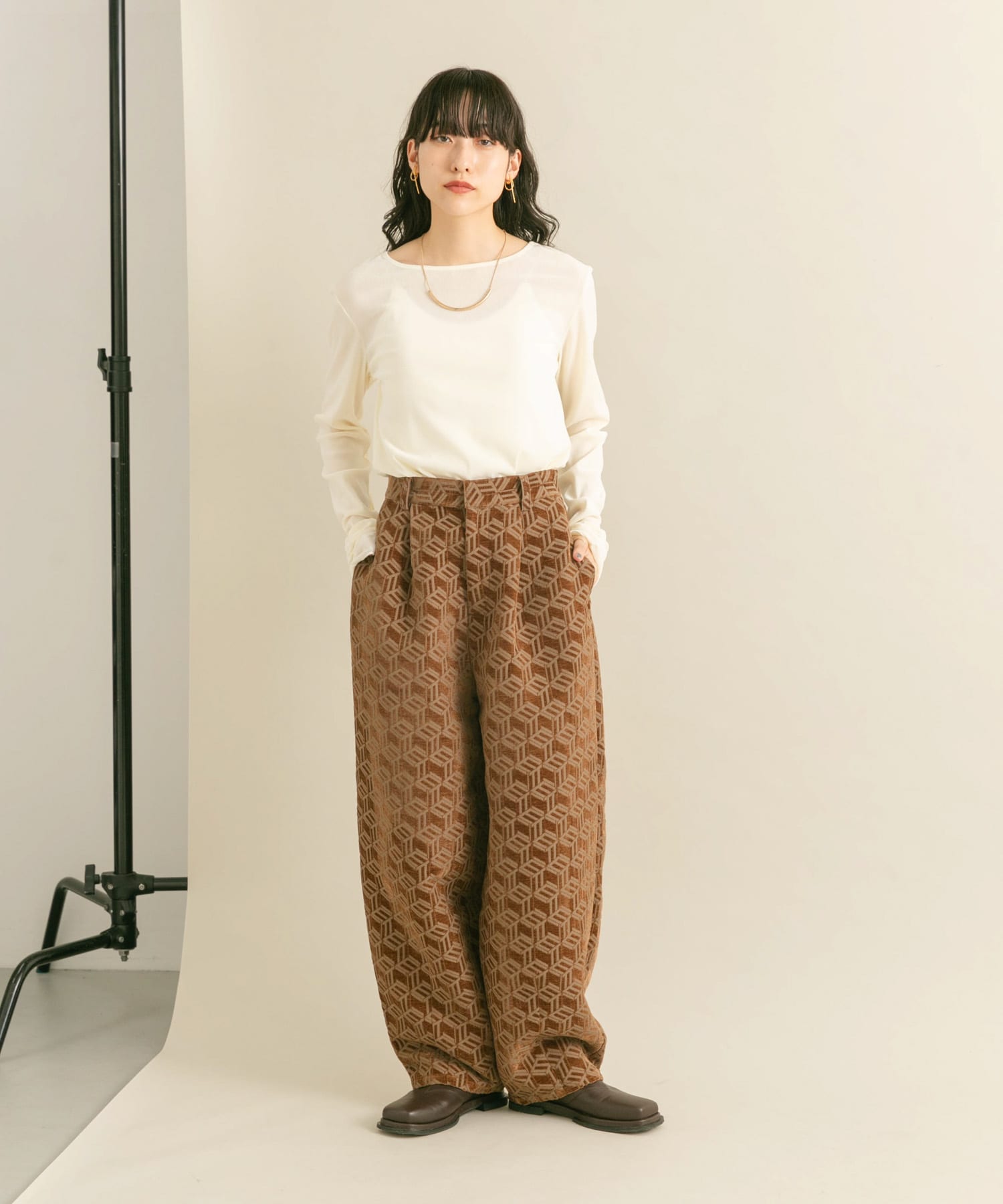 身長：160cm サイズ：one