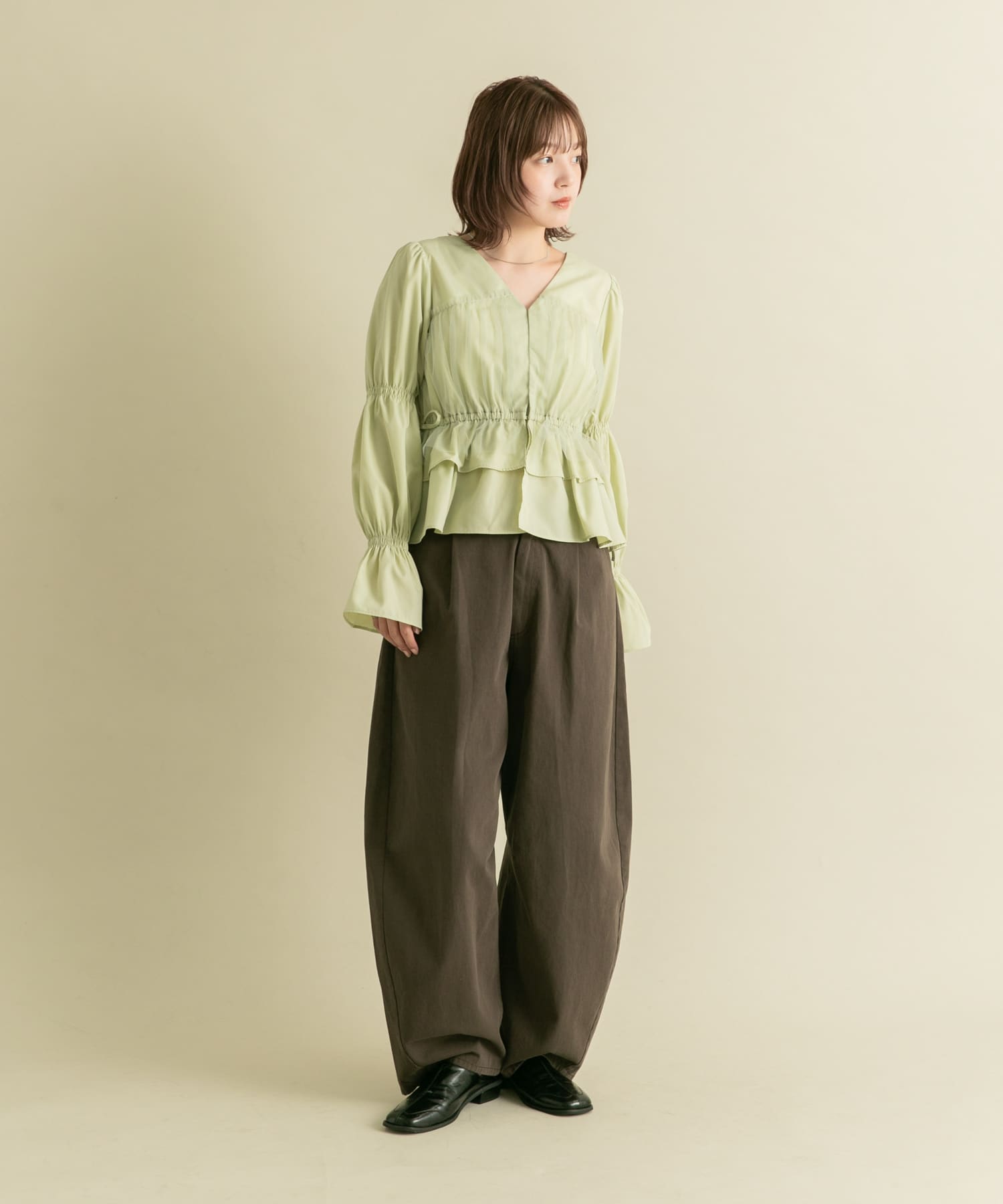 身長：160cm サイズ：one