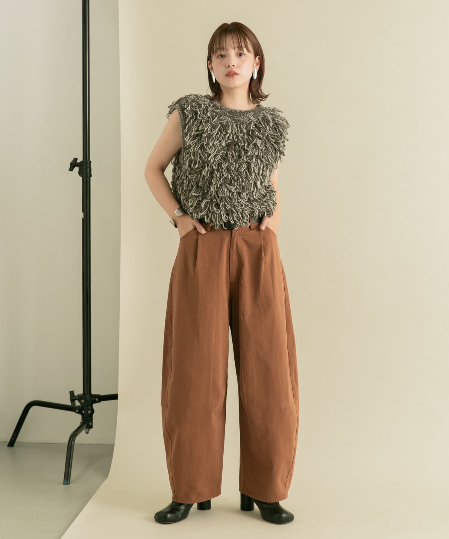 身長：160cm サイズ：one