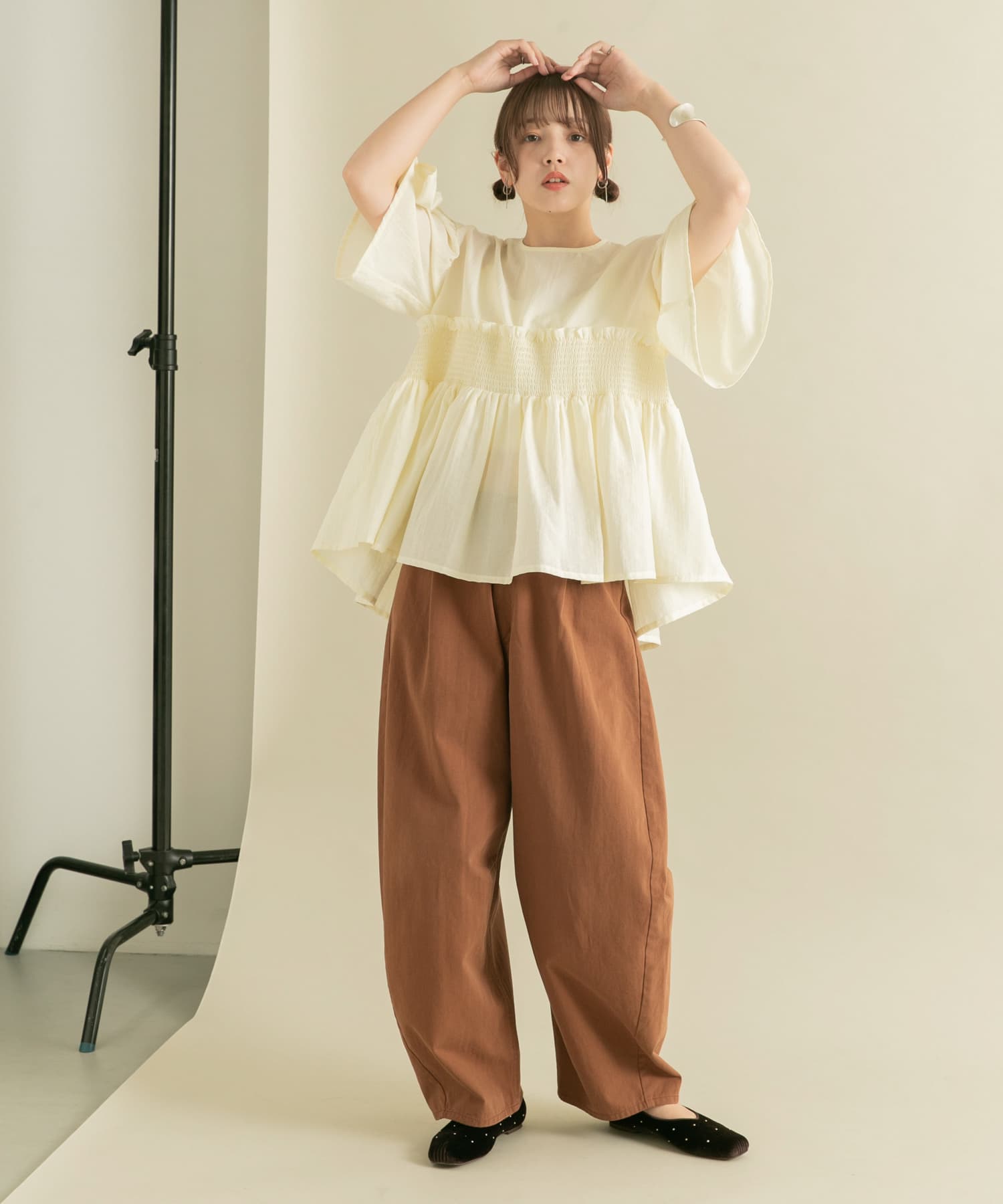身長：160cm サイズ：one