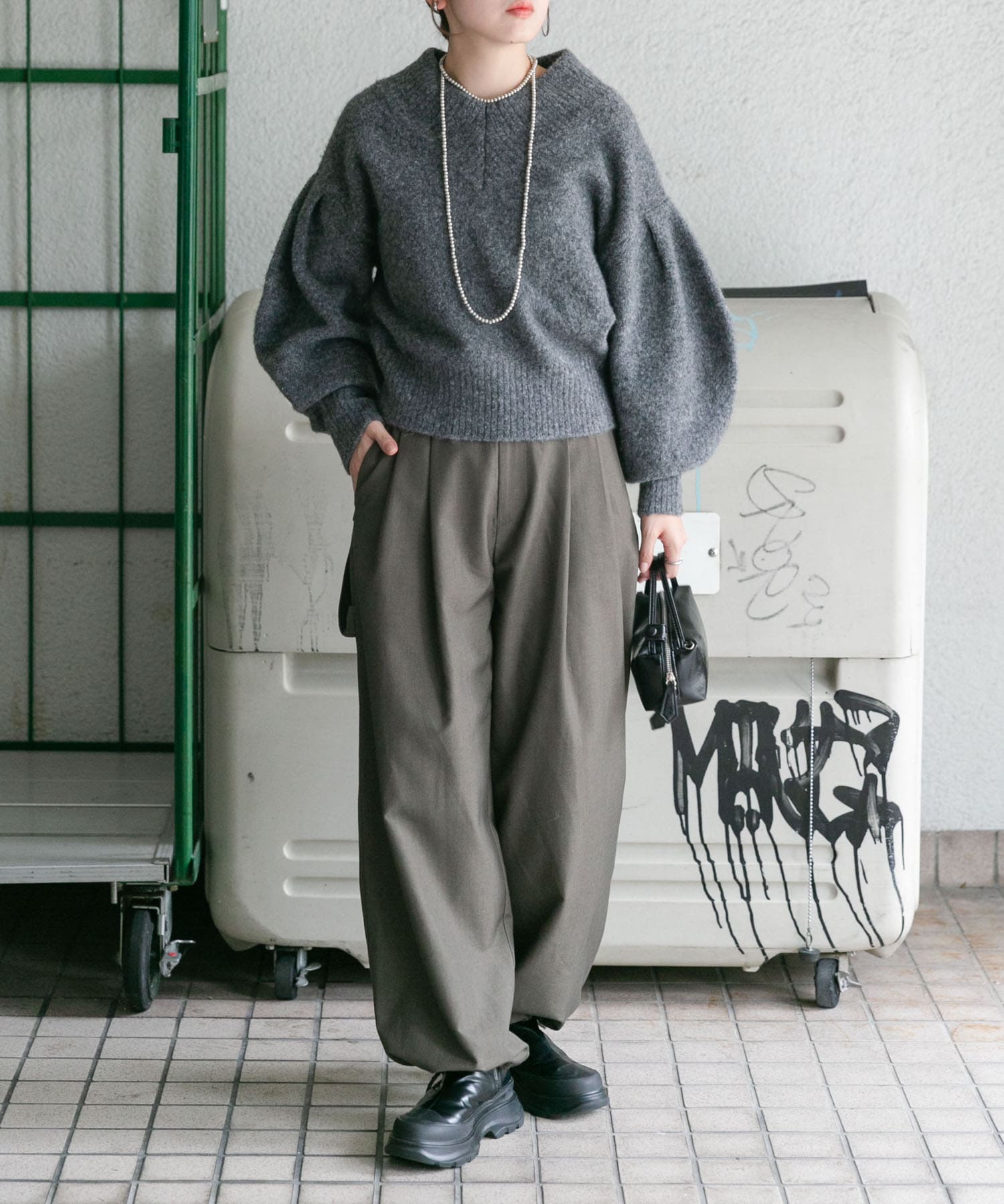 身長：160cm サイズ：one