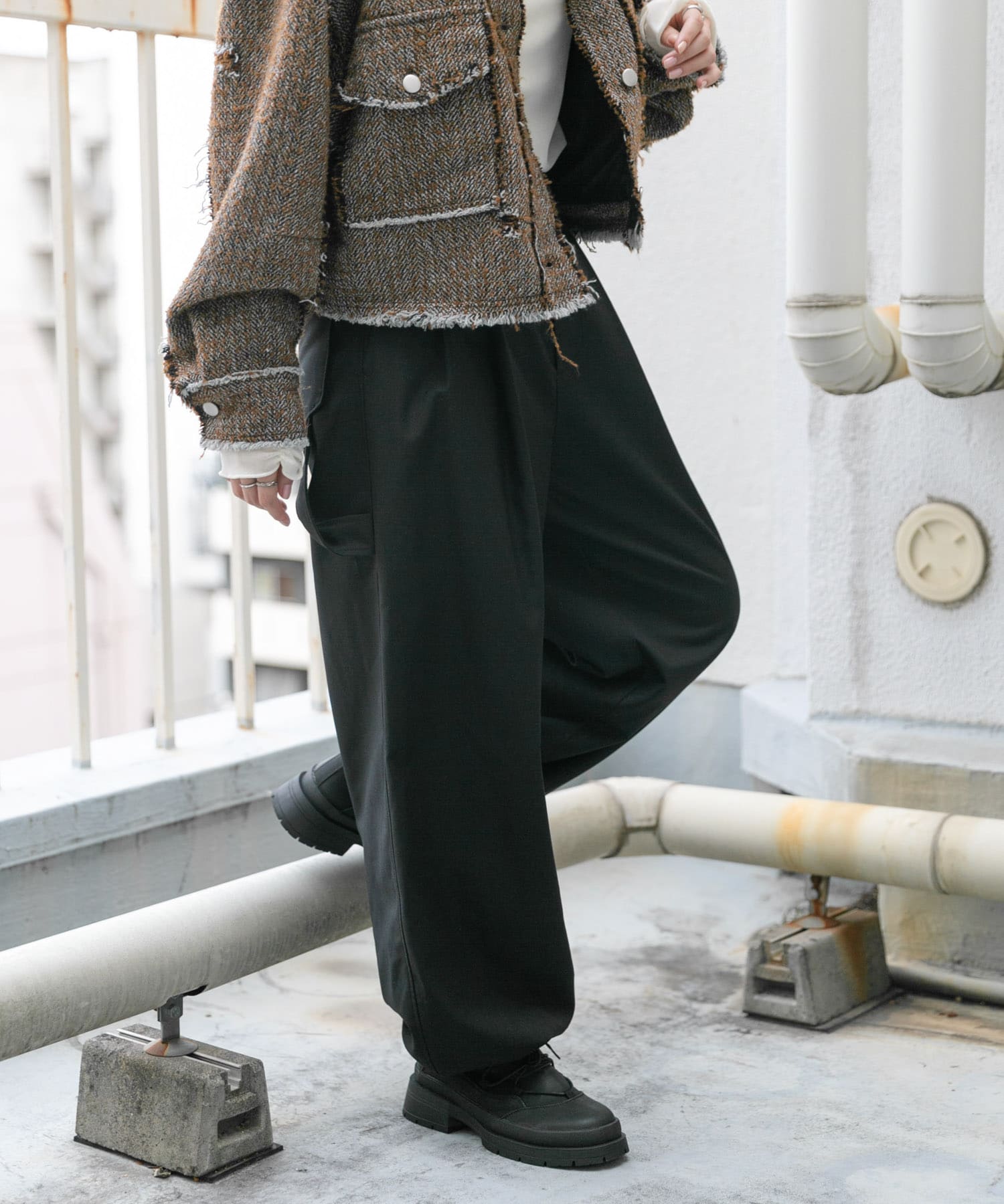 身長：160cm サイズ：one