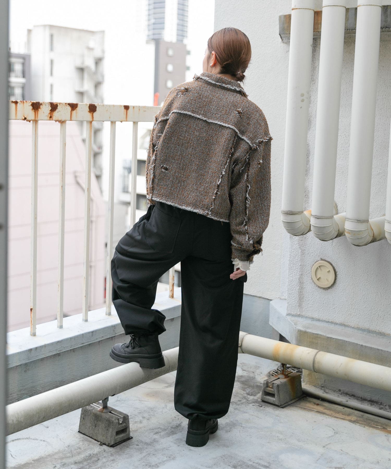 身長：160cm サイズ：one