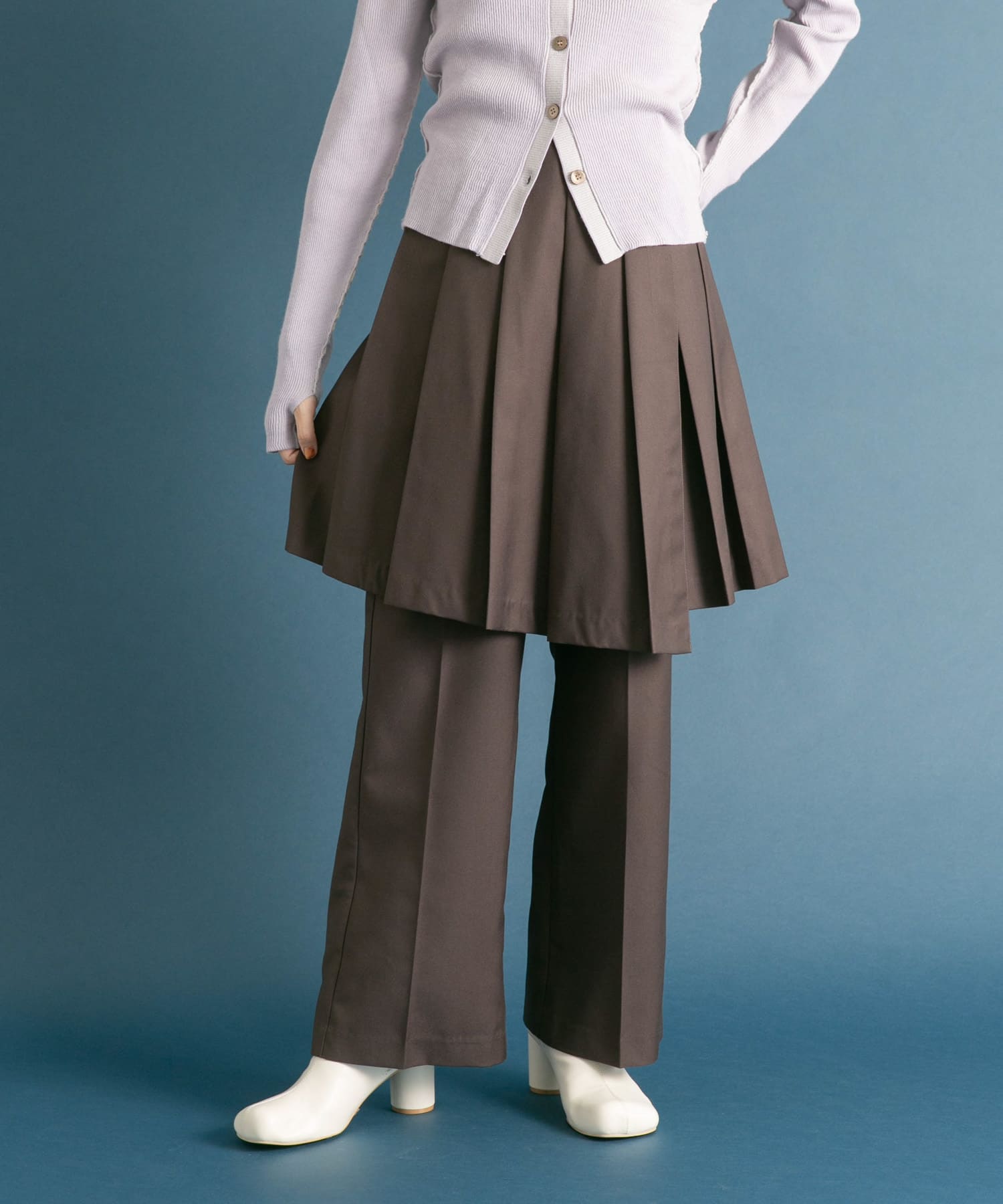 プリーツスカートSETパンツ