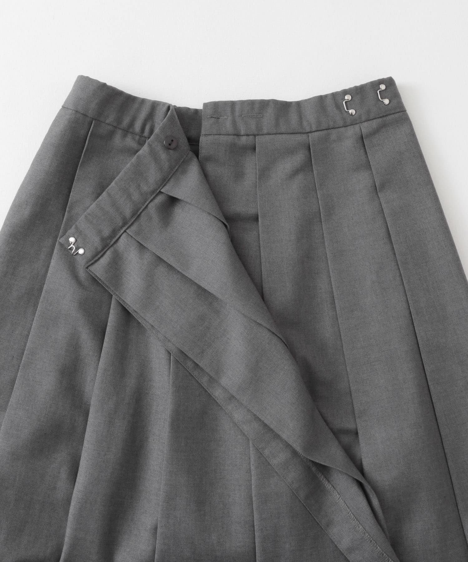 プリーツスカートSETパンツ GRAY one