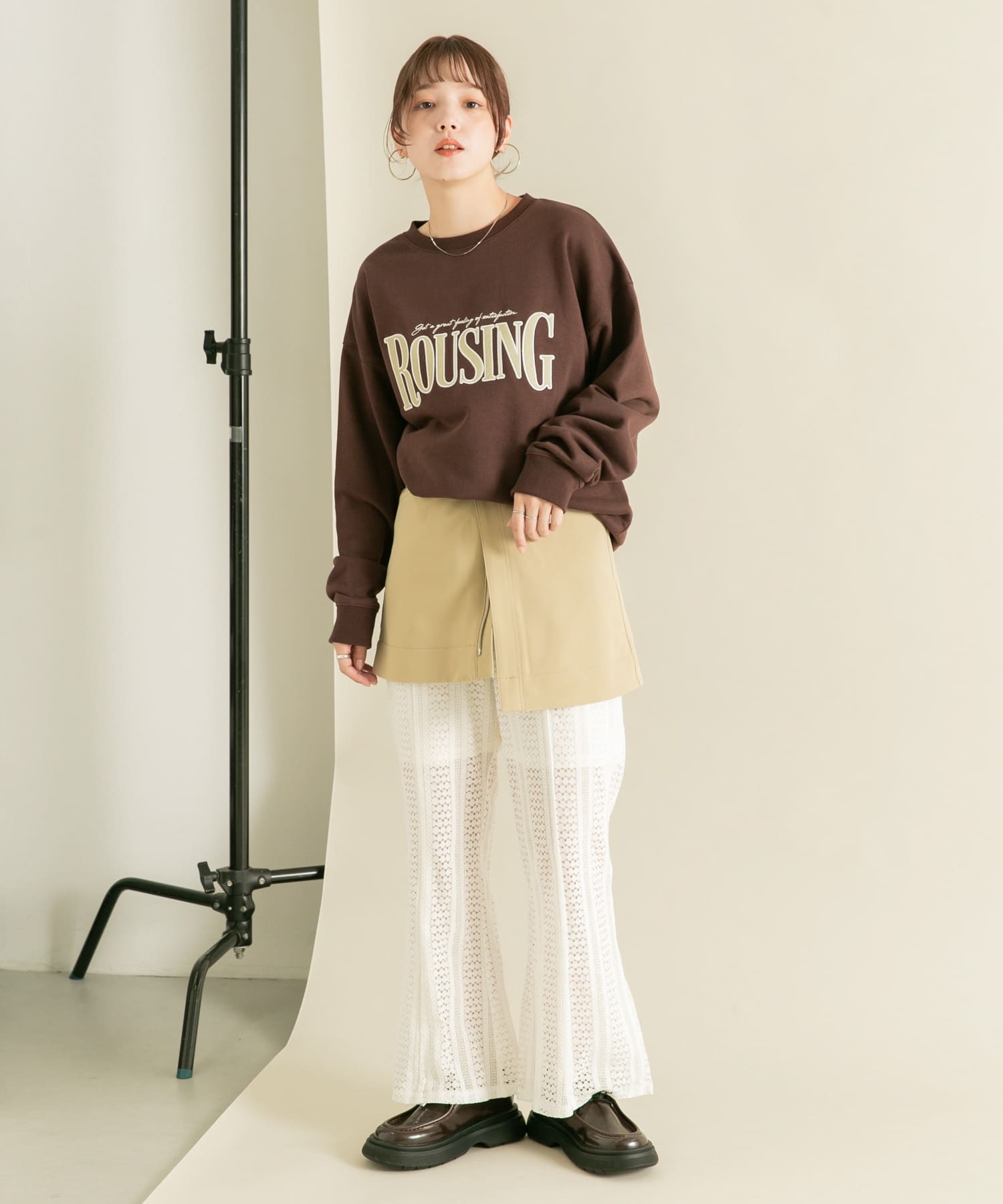 身長：160cm サイズ：one