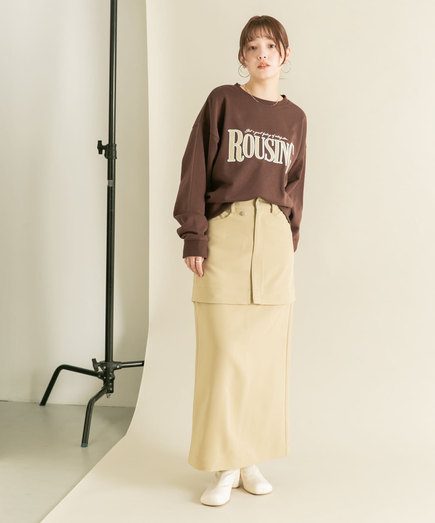 身長：160cm サイズ：one
