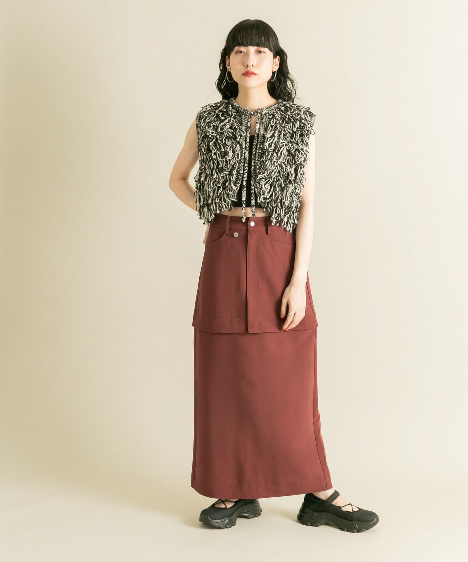 身長：160cm サイズ：one
