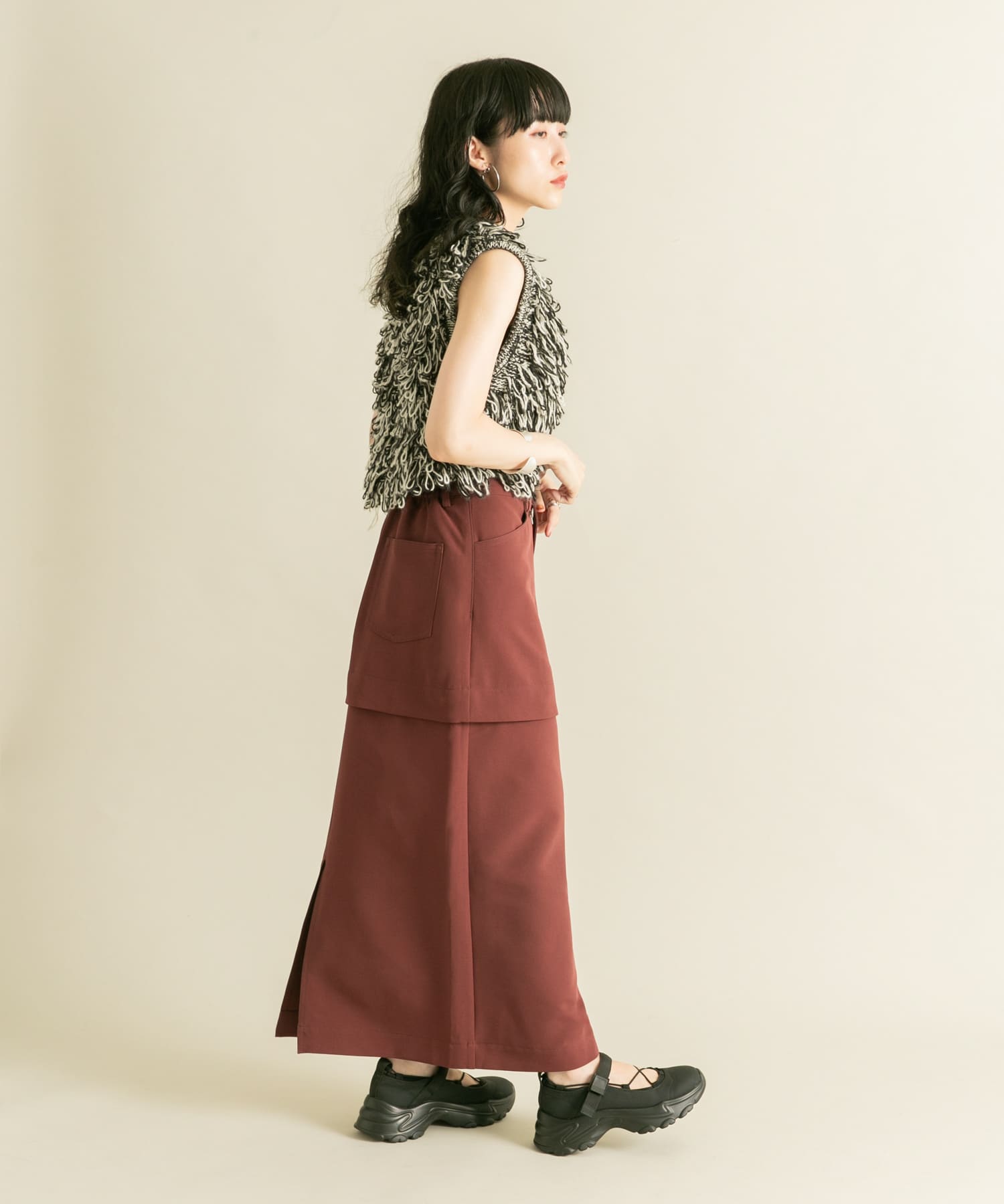 身長：160cm サイズ：one