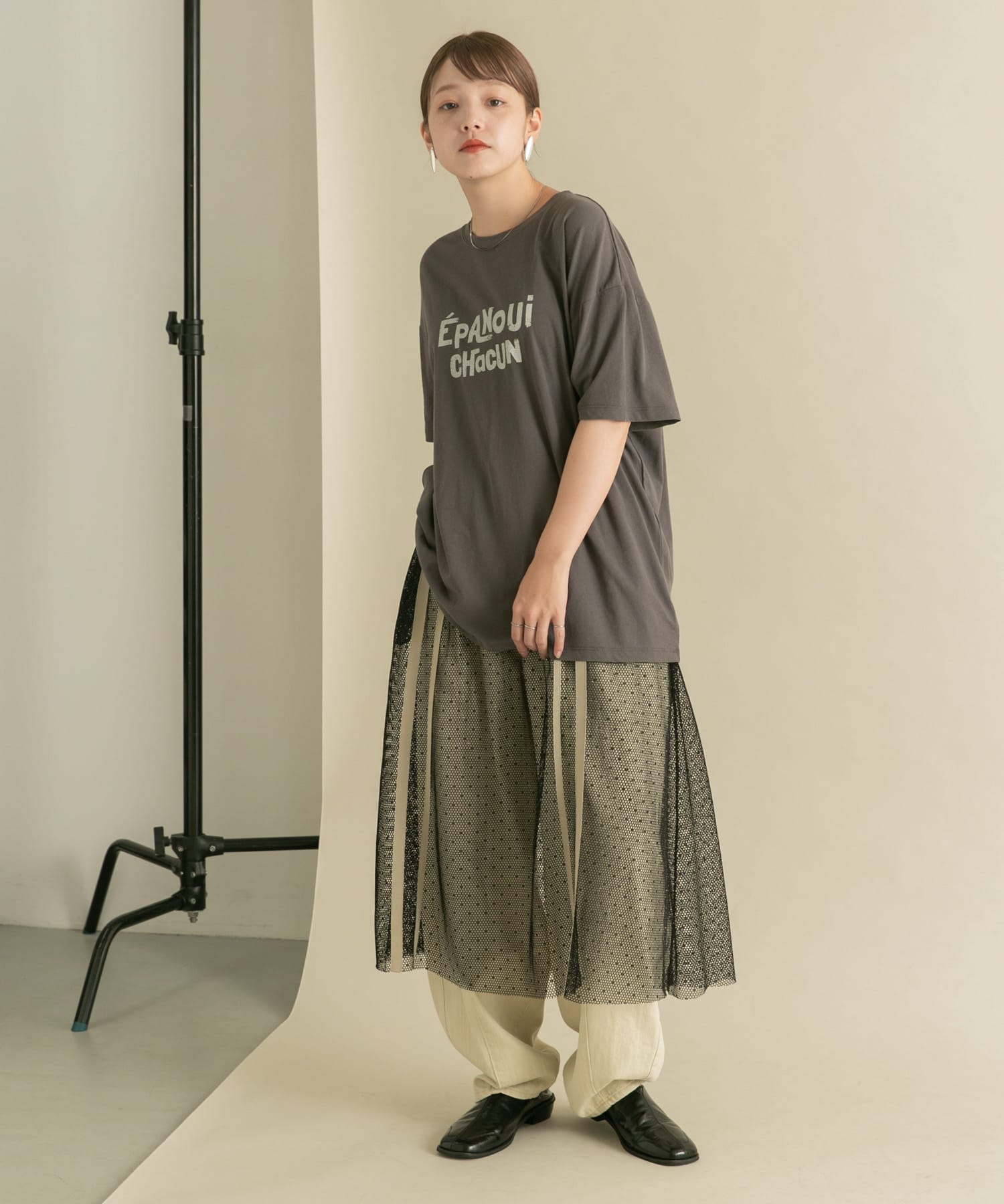 身長：160cm サイズ：one