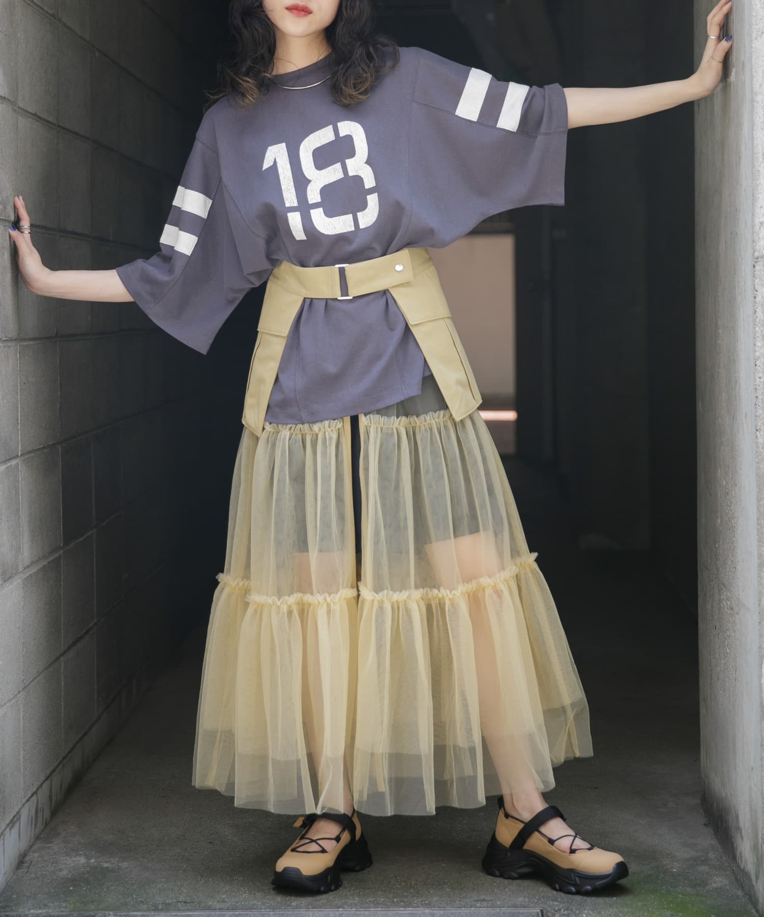 身長：160cm サイズ：one