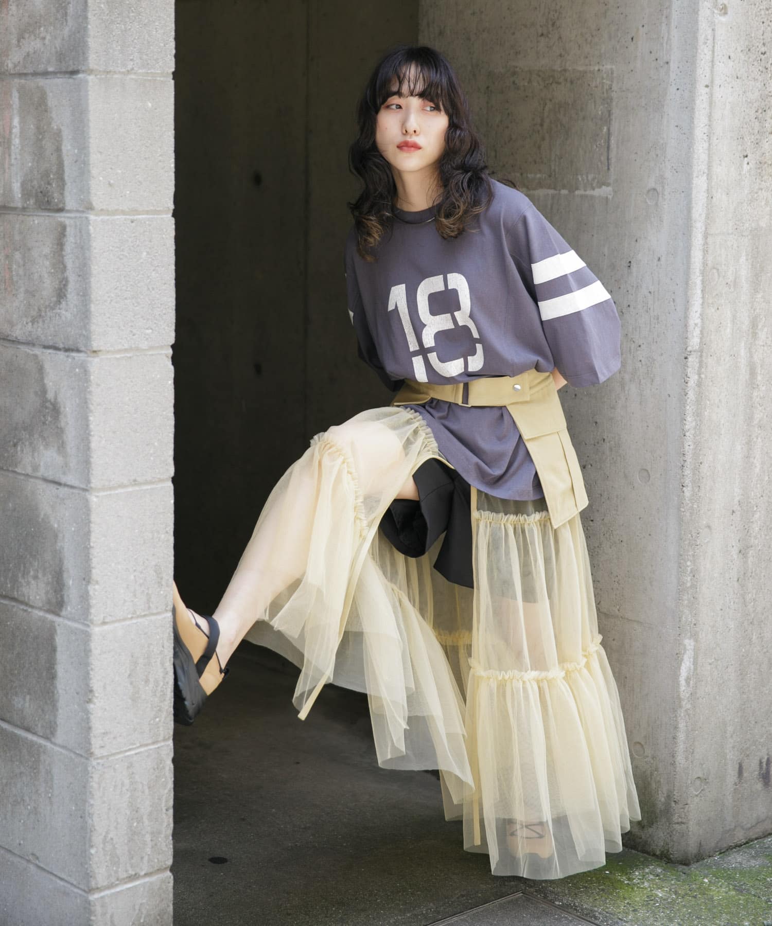 身長：160cm サイズ：one