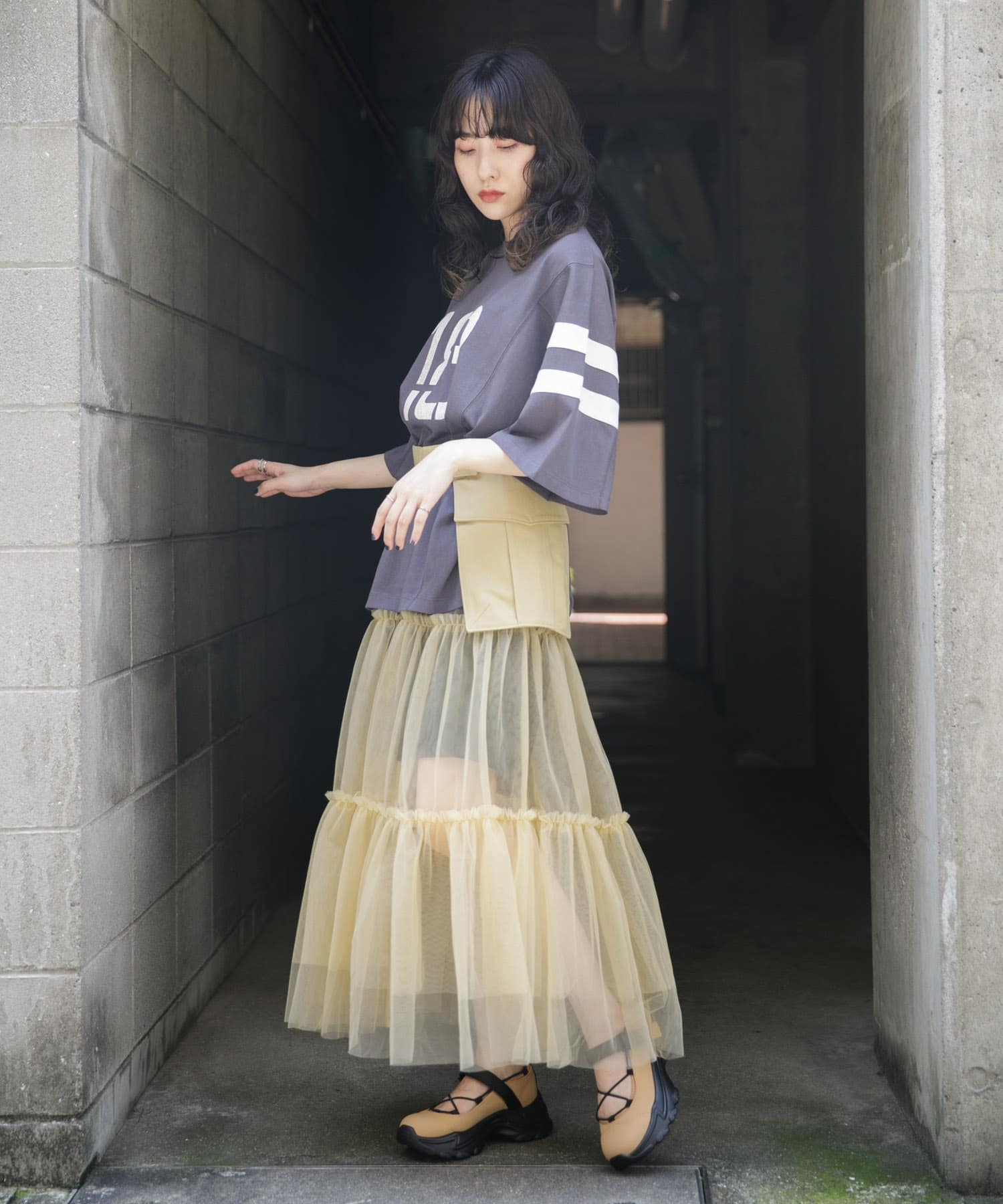 身長：160cm サイズ：one
