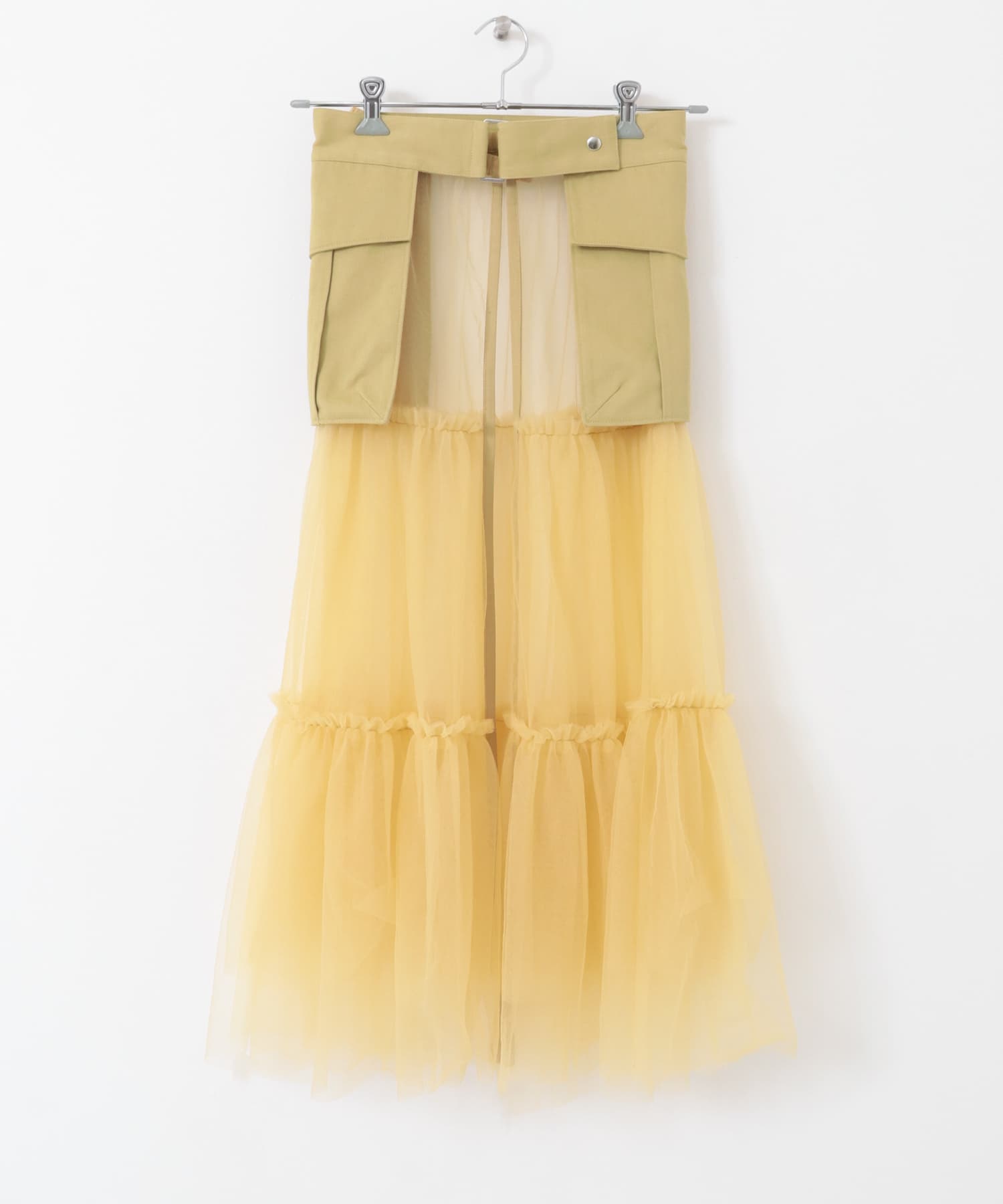 ポケットベルトSETチュールスカート BEIGE one