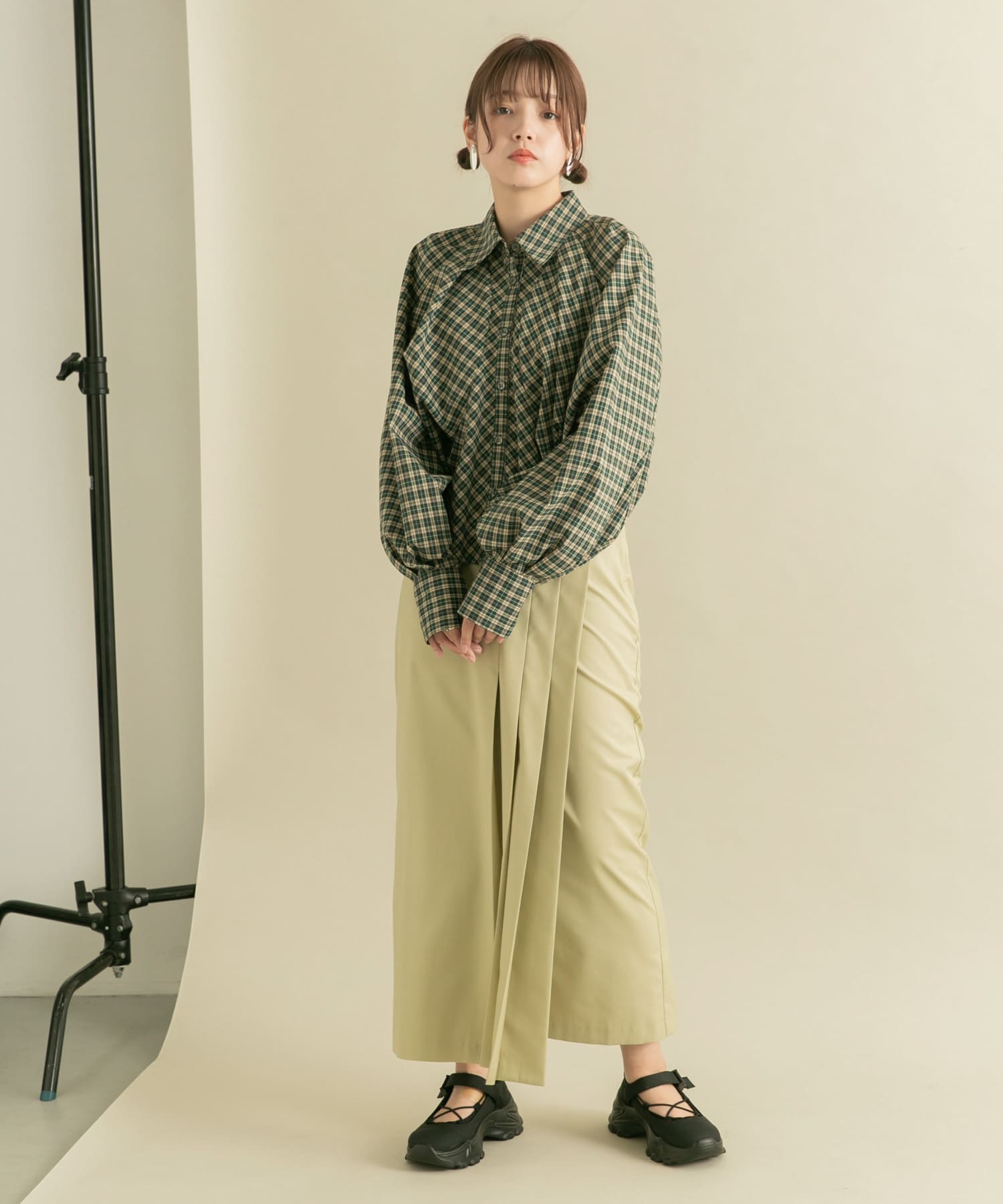 身長：160cm サイズ：one