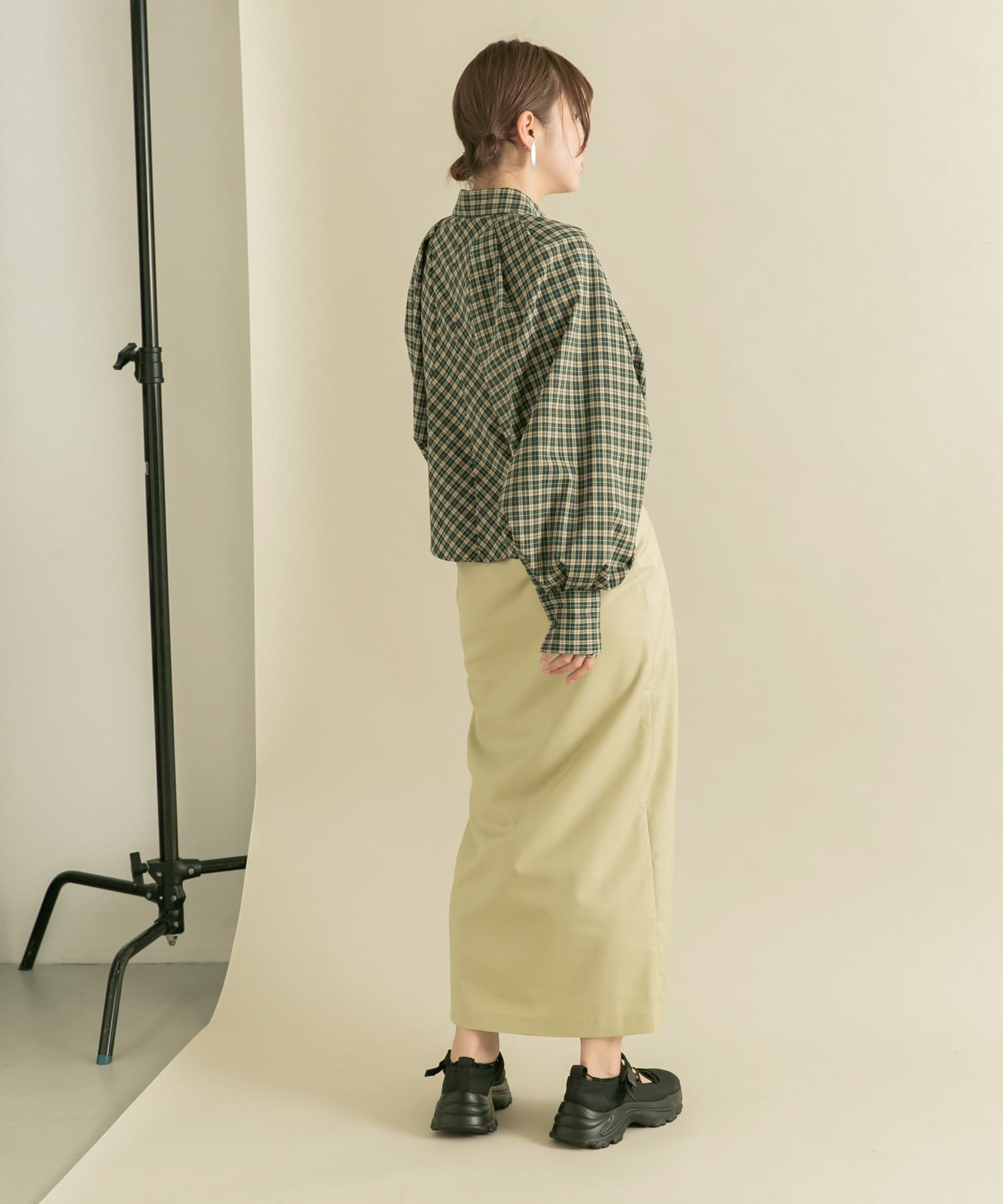 身長：160cm サイズ：one