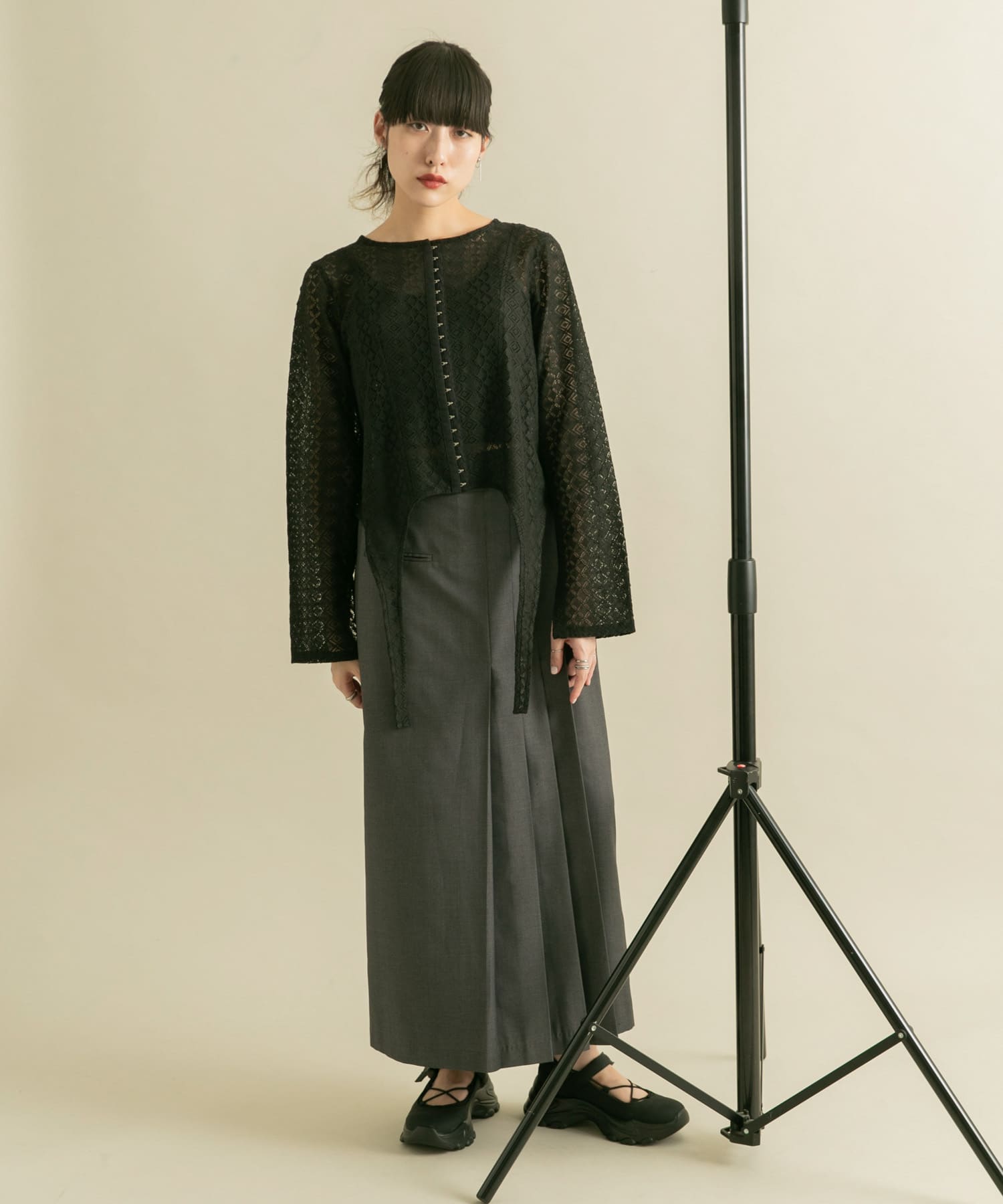 身長：160cm サイズ：one