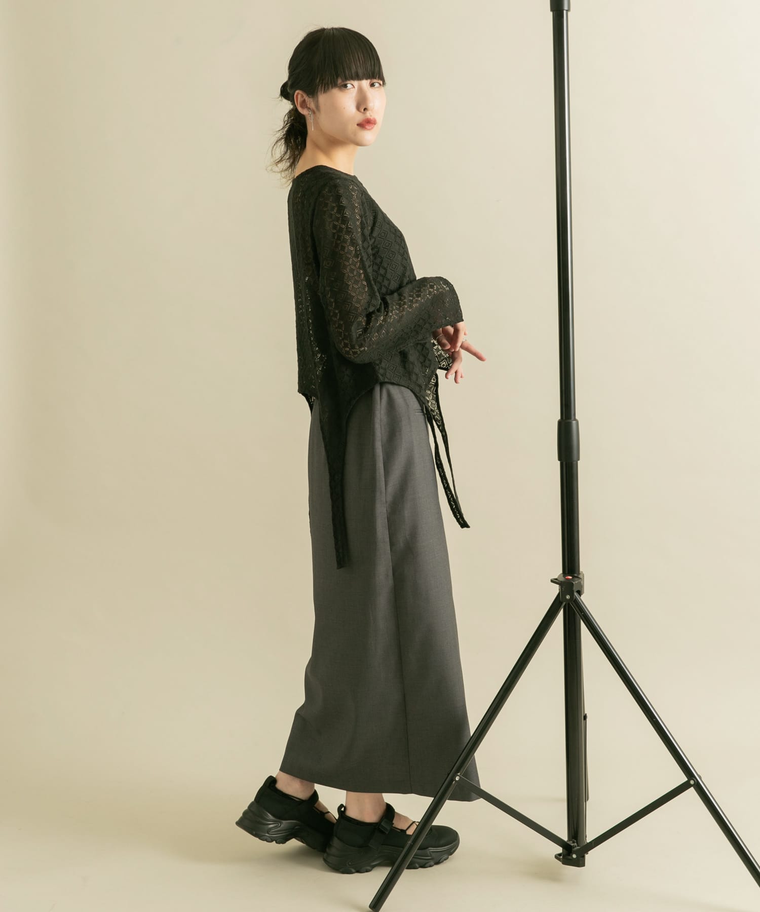 身長：160cm サイズ：one