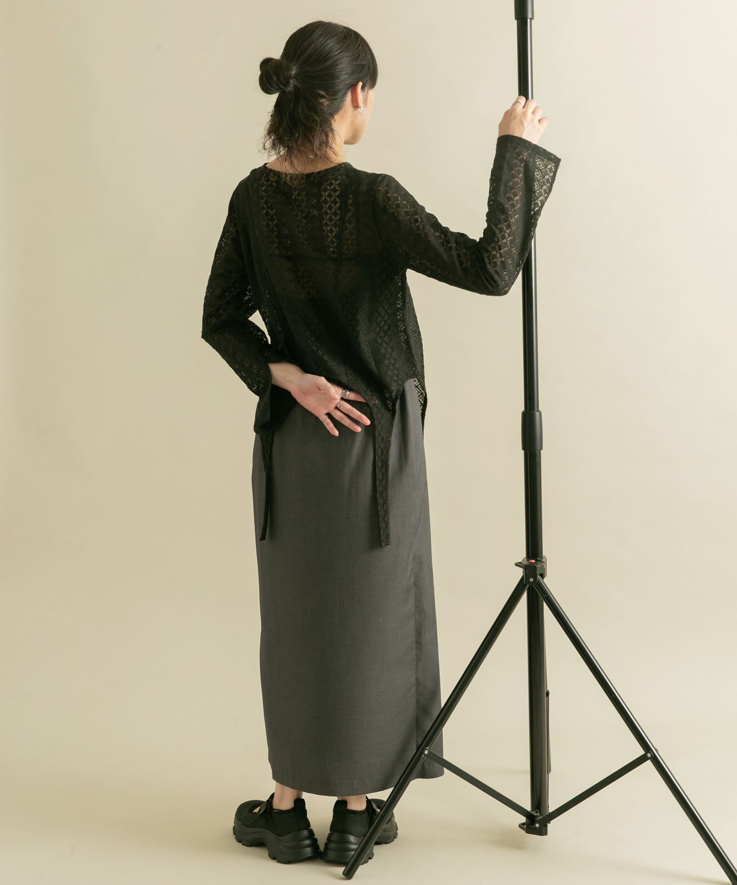 身長：160cm サイズ：one