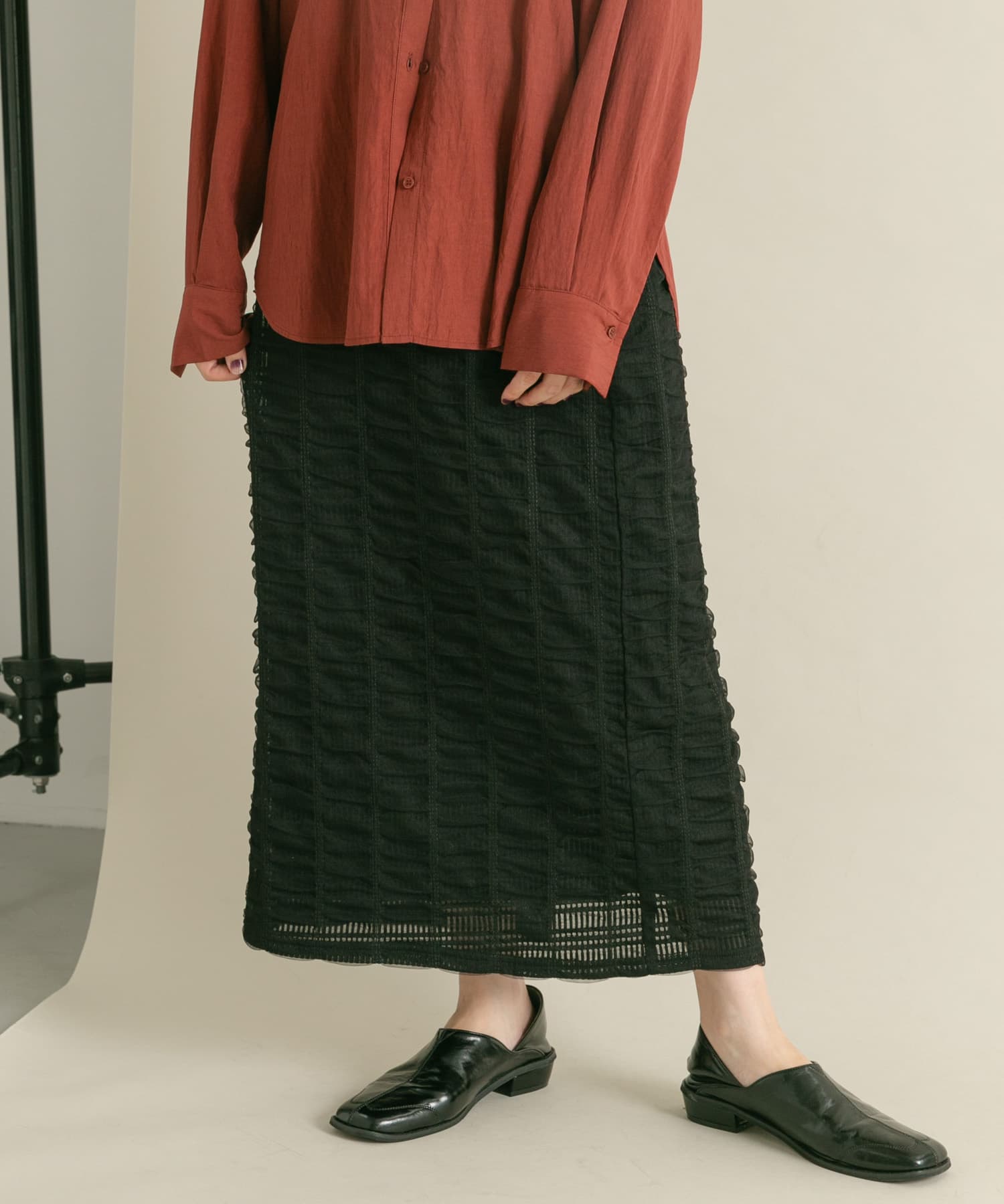 身長：160cm サイズ：one