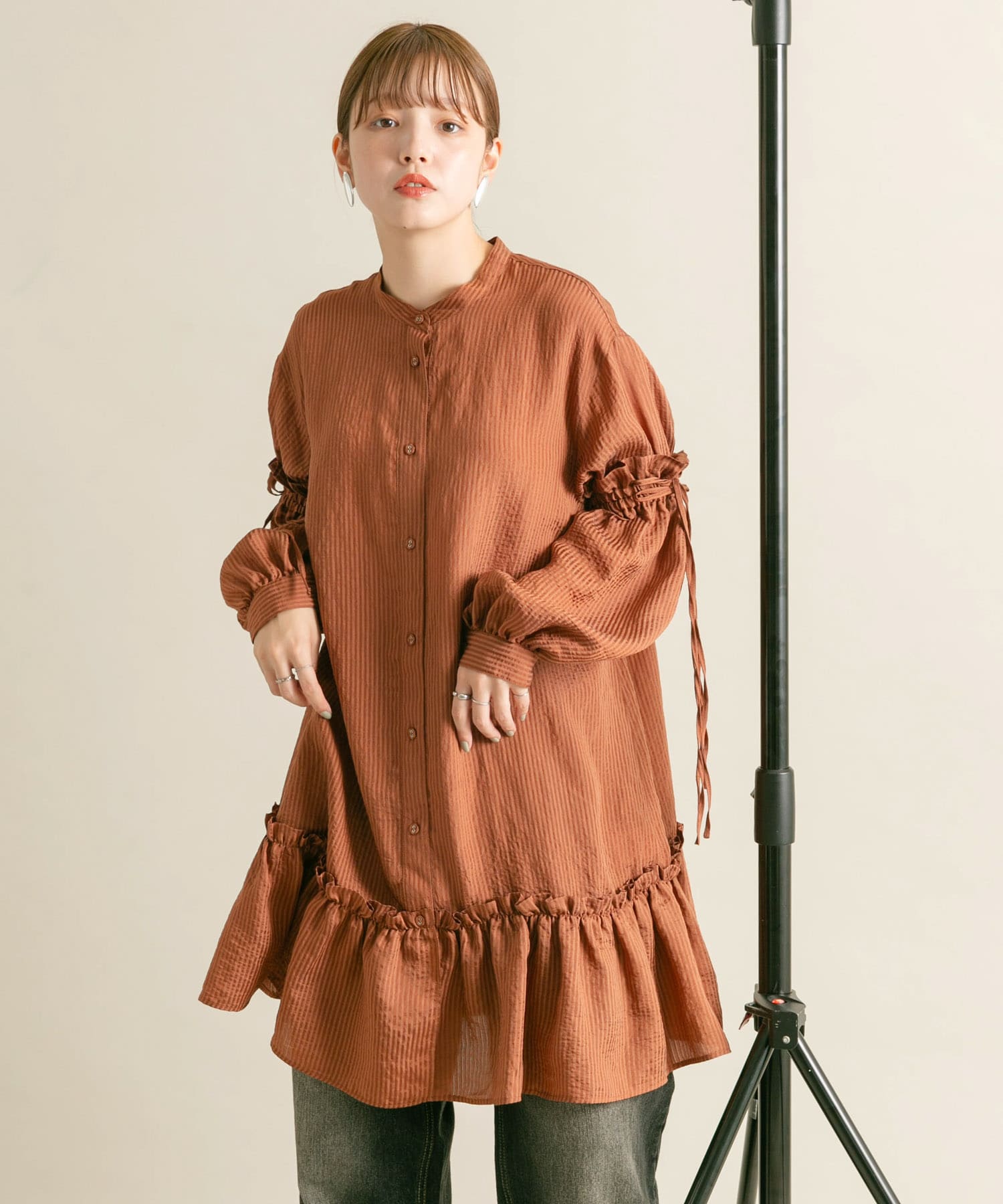 身長：160cm サイズ：one