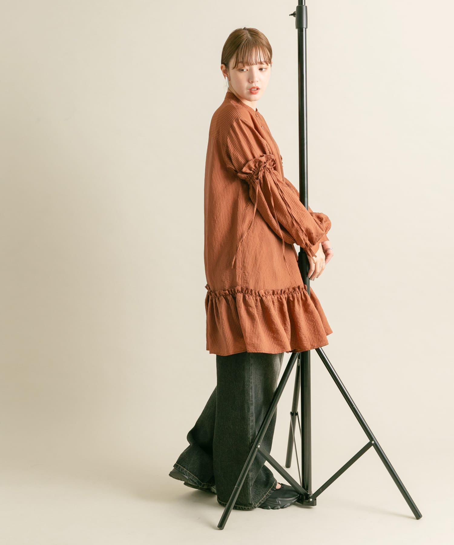 身長：160cm サイズ：one